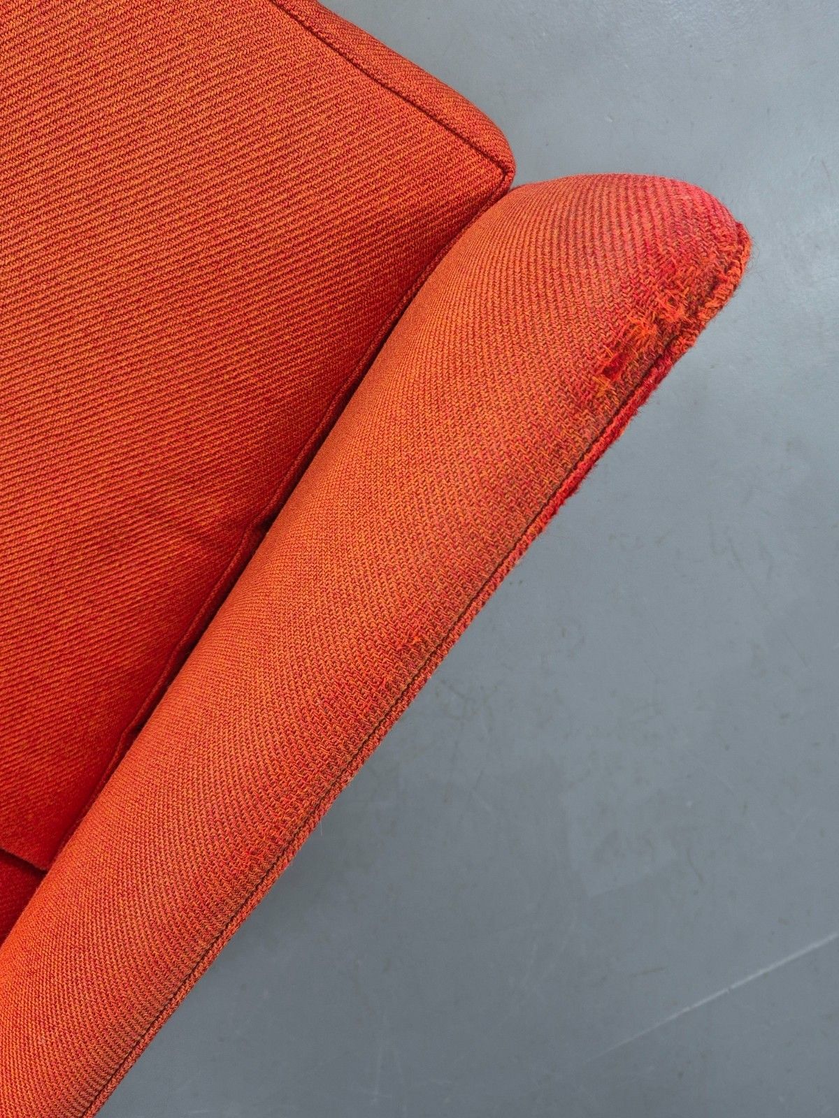 photo for sale Vintage Mid Century Red Wingback Armchair Danish Design 1960s Retro Eb12120