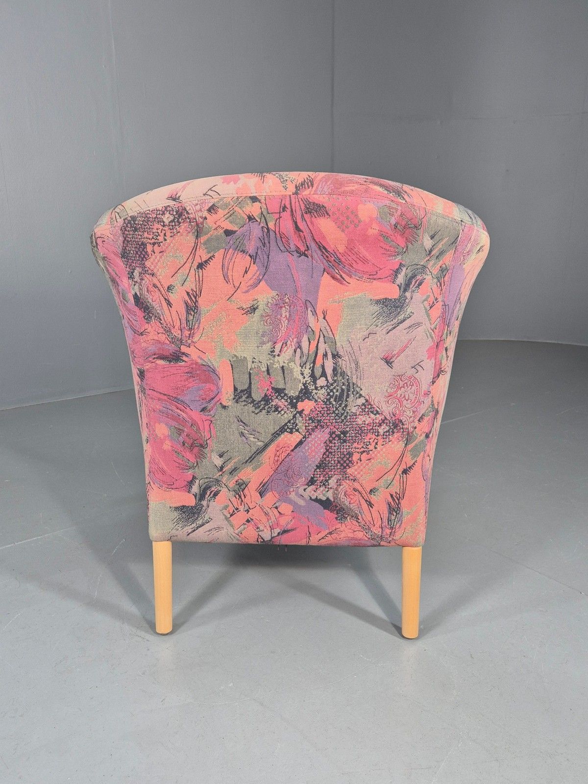photo furniture Vintage 1980s Stouby Colourful Tub Chair Danish Design Quality Retro Eb12135