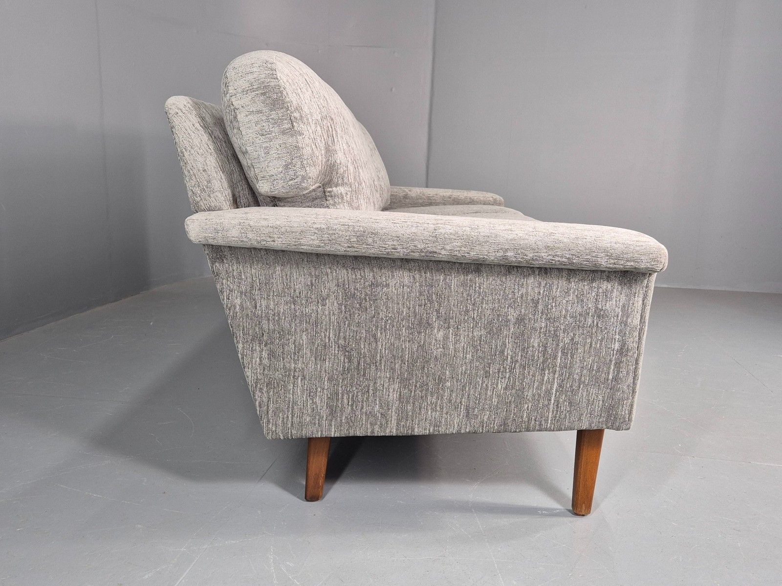 Vintage 3 Seater Mid Century Sofa Danish Design New Upholstery 1960s Eb11127 photo vintage