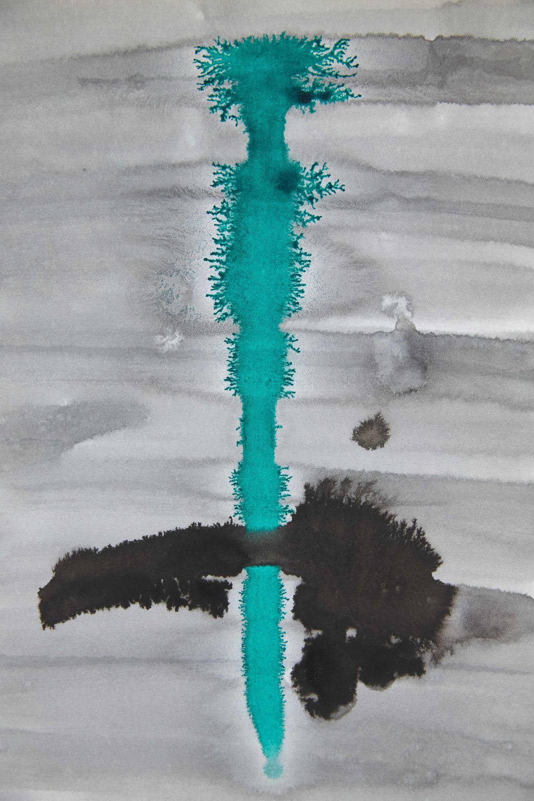 Watercolour And Ink Abstract Landscape By Alistair Grant C1978 80 photo furniture