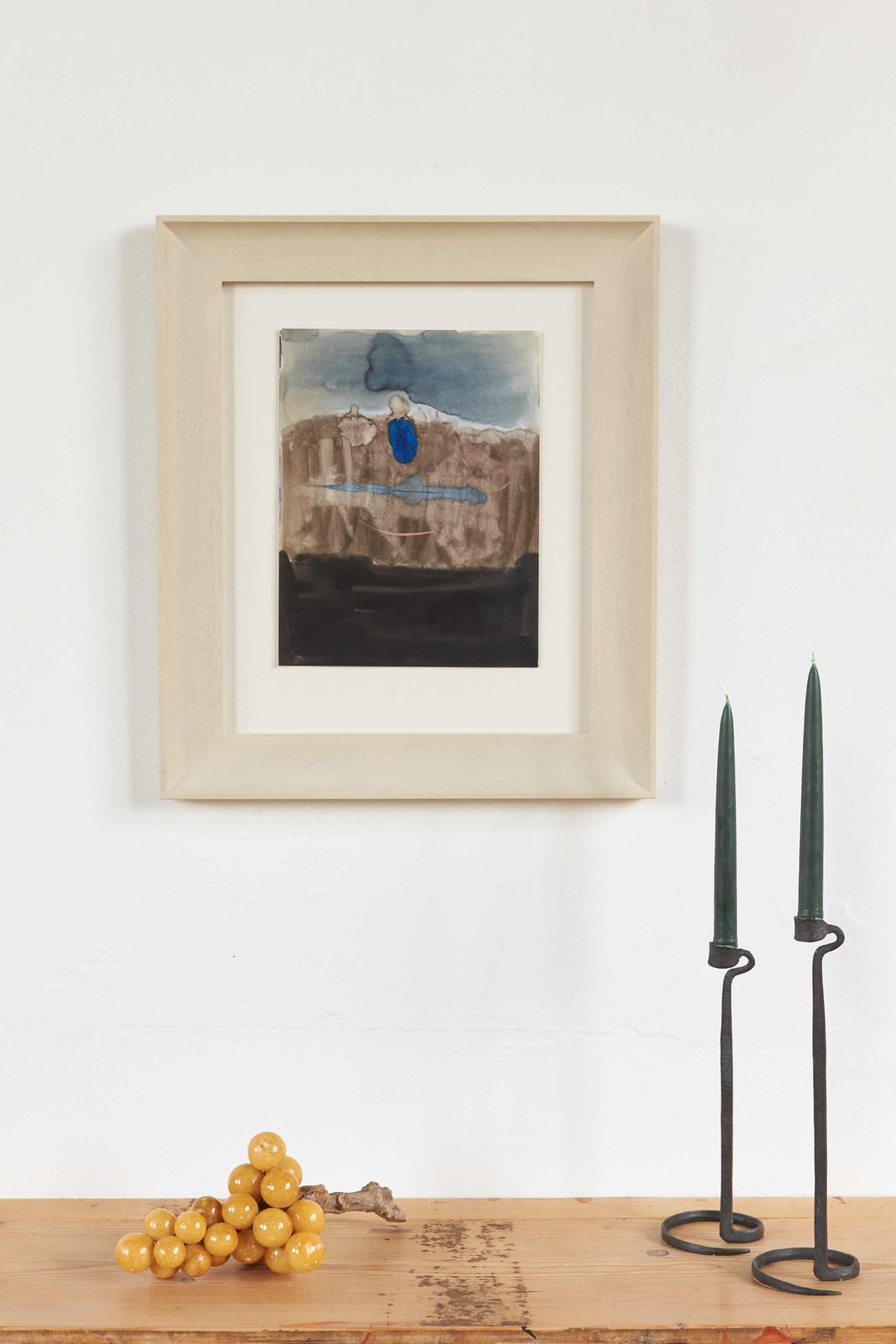 Watercolour And Ink Abstract Landscape By Alistair Grant C1978 80