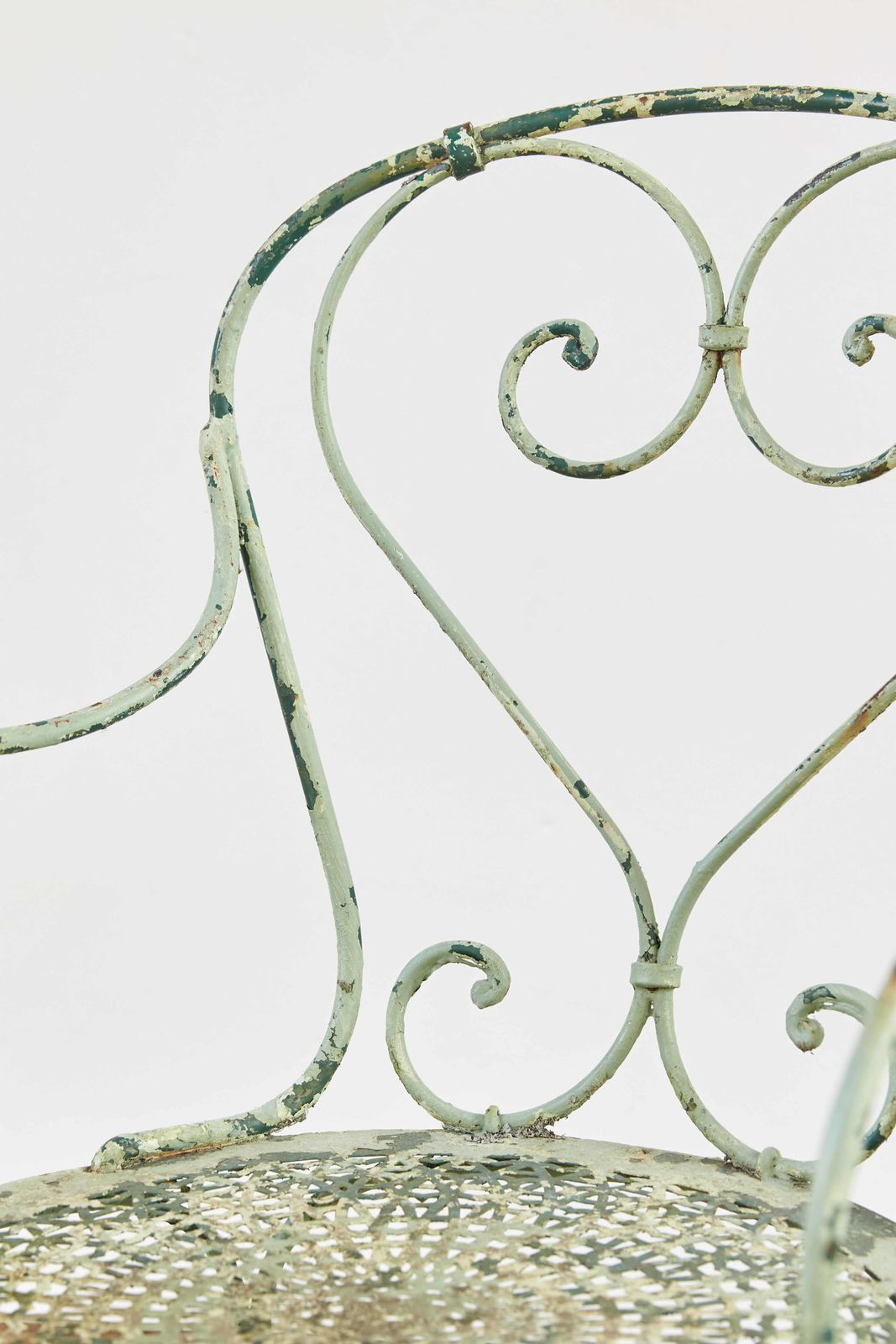 Pair Of French Wrought Iron Armchairs, 19th Century photo buy
