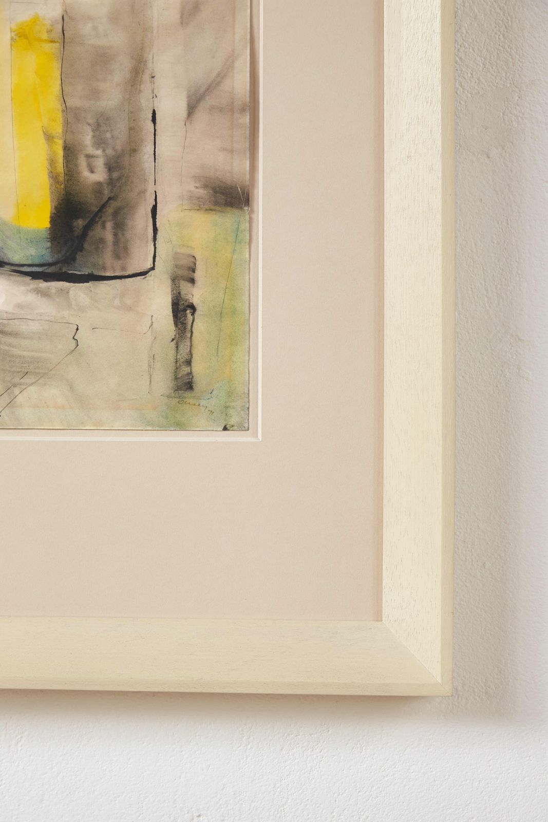 Abstract Watercolour On Paper By Harry Ousey, C1971 photo for sale
