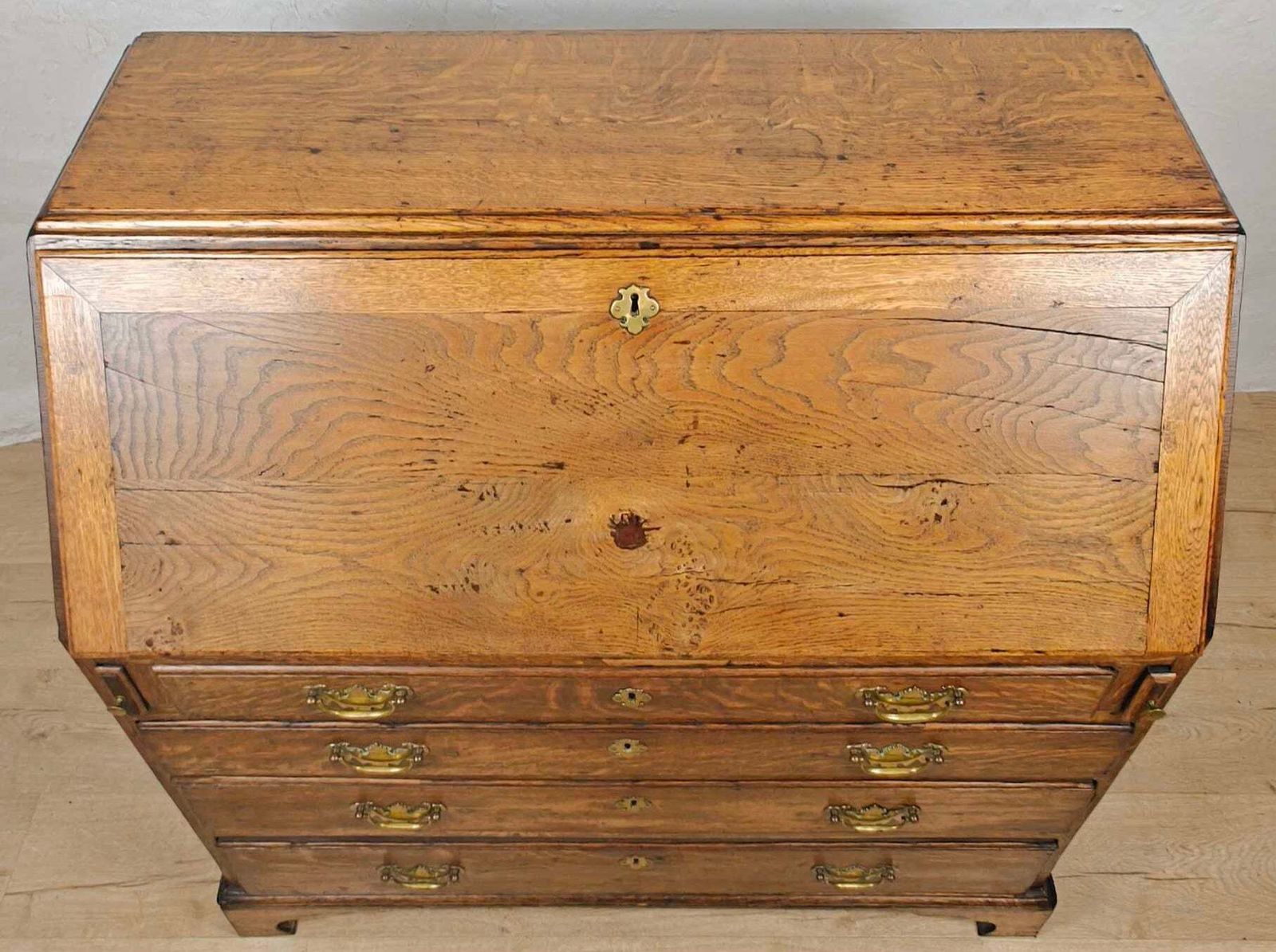 George III Writing Bureau Desk Oak 18thc Antique English photo vinterior