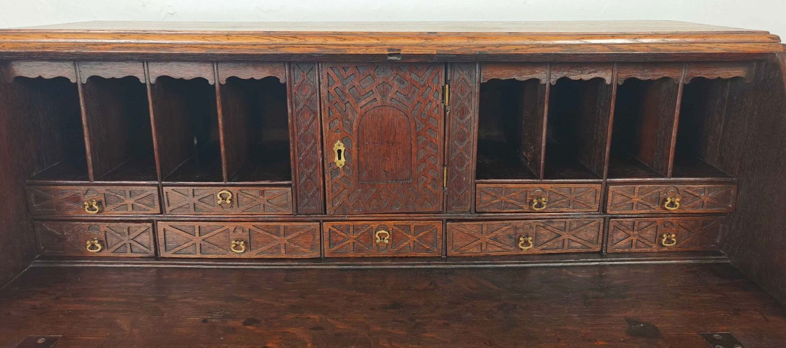 George III Writing Bureau Desk Oak 18thc Antique English photo buy