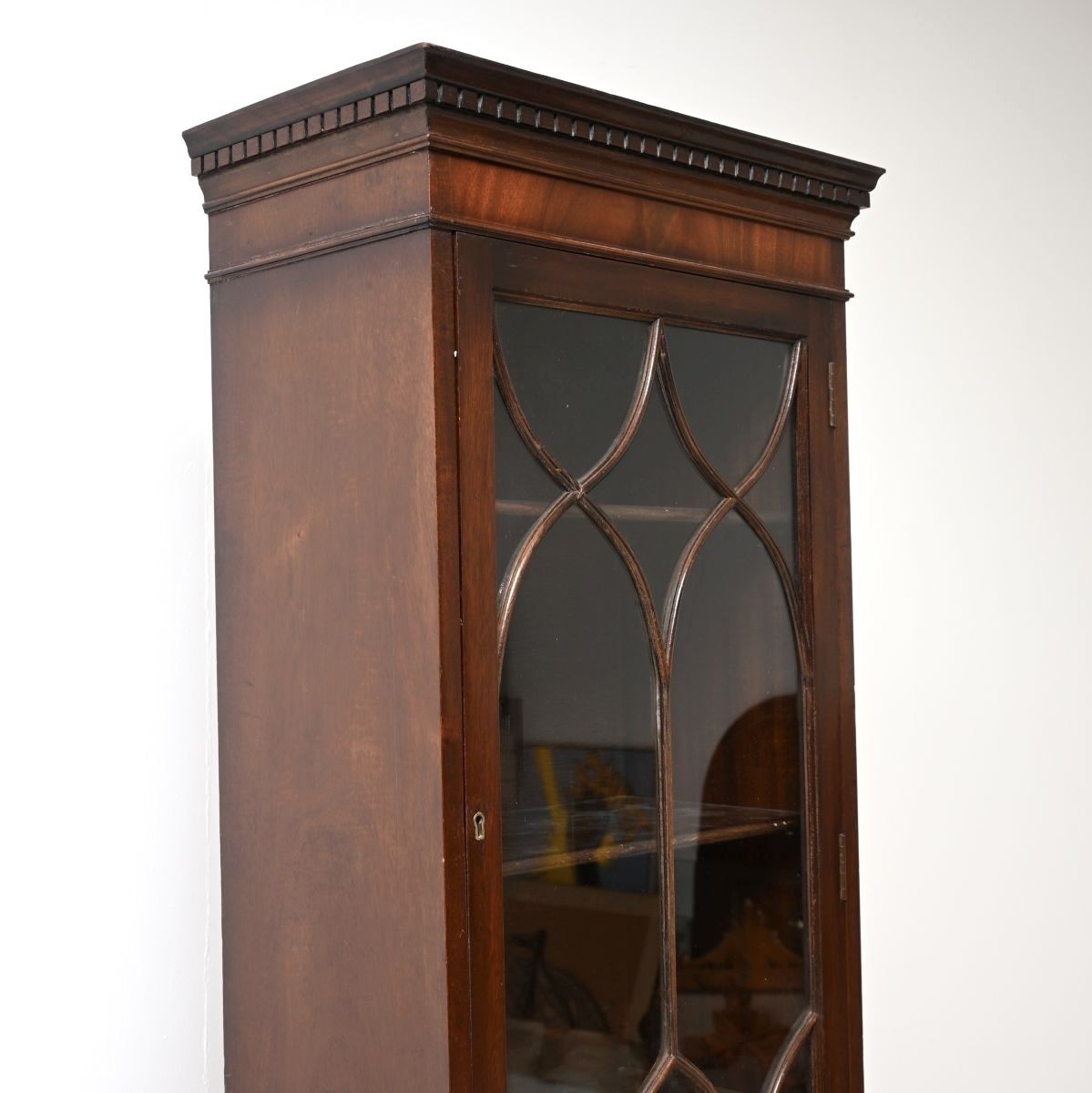 Antique Georgian Style Slim Mahogany Bookcase photo 904.0