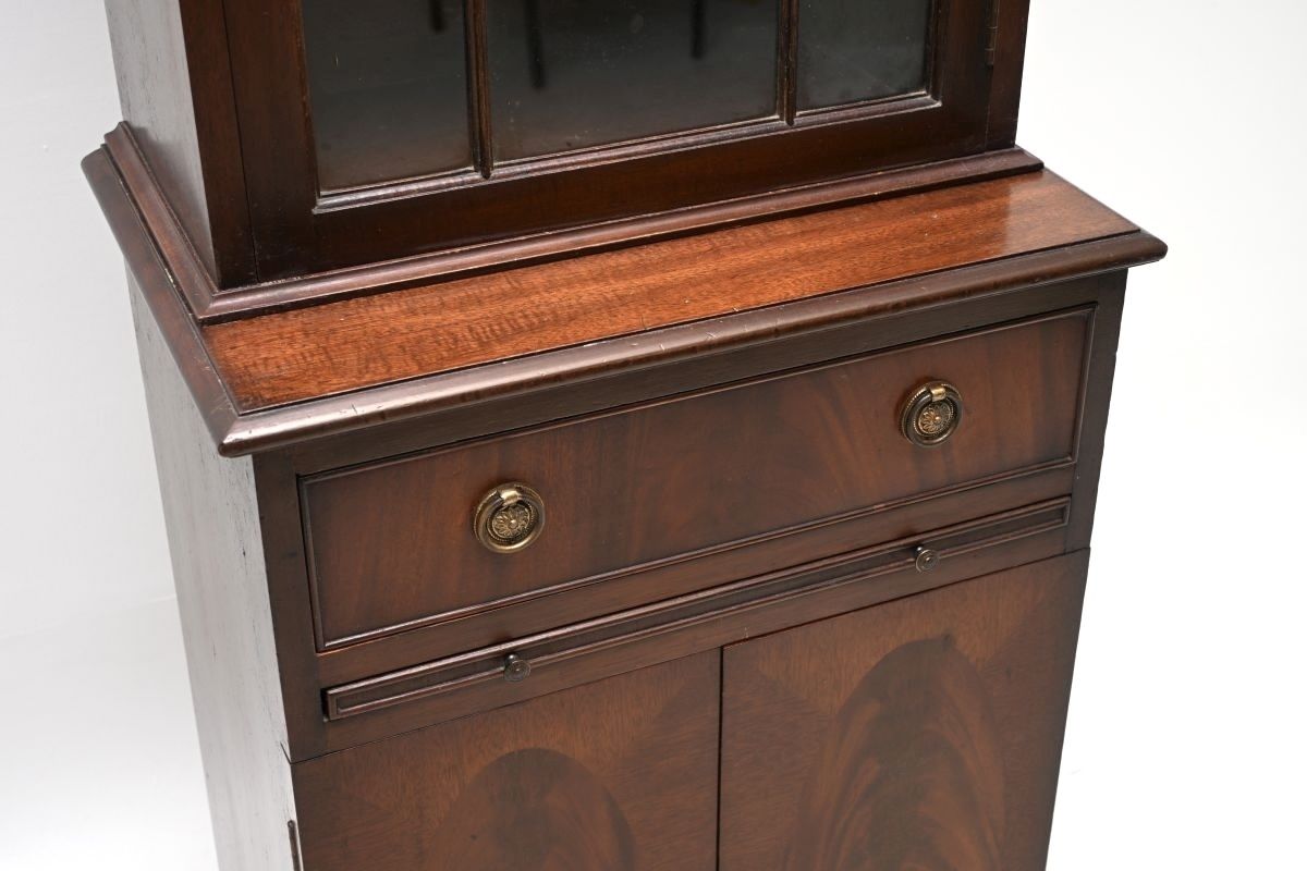 Antique Georgian Style Slim Mahogany Bookcase photo buy