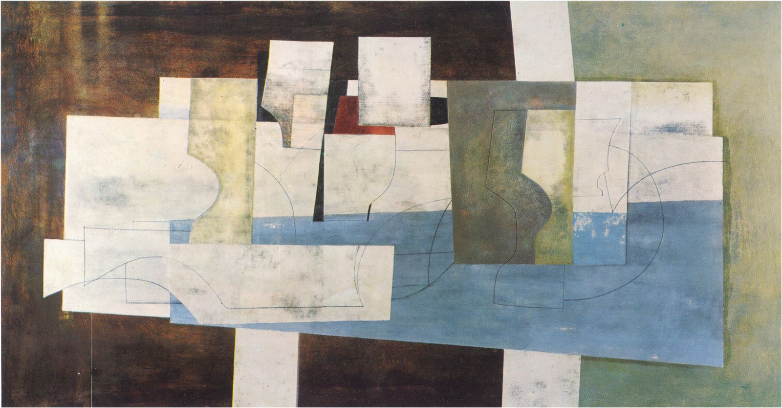 Ingelijste lithografische print van Ben Nicholson, 1962 photo furniture