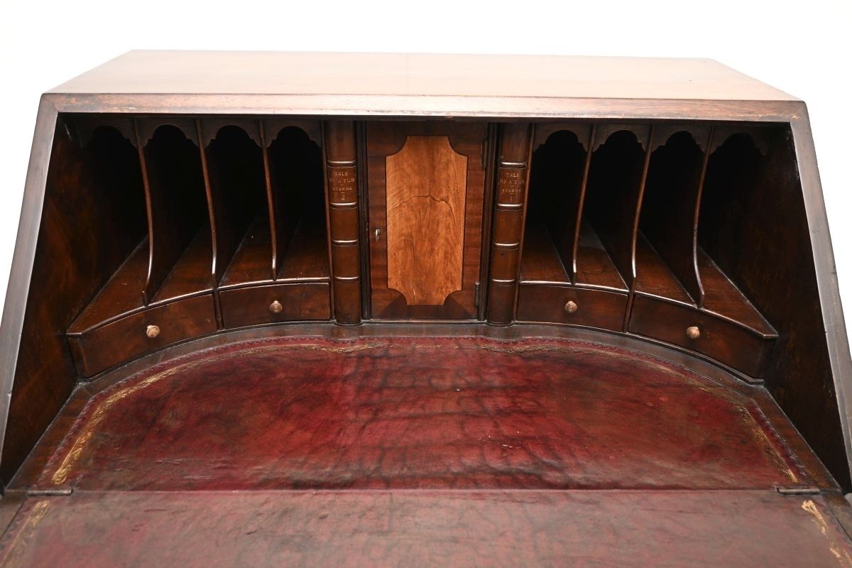 Antique Georgian Period Bureau Desk In Mahogany photo Furniture