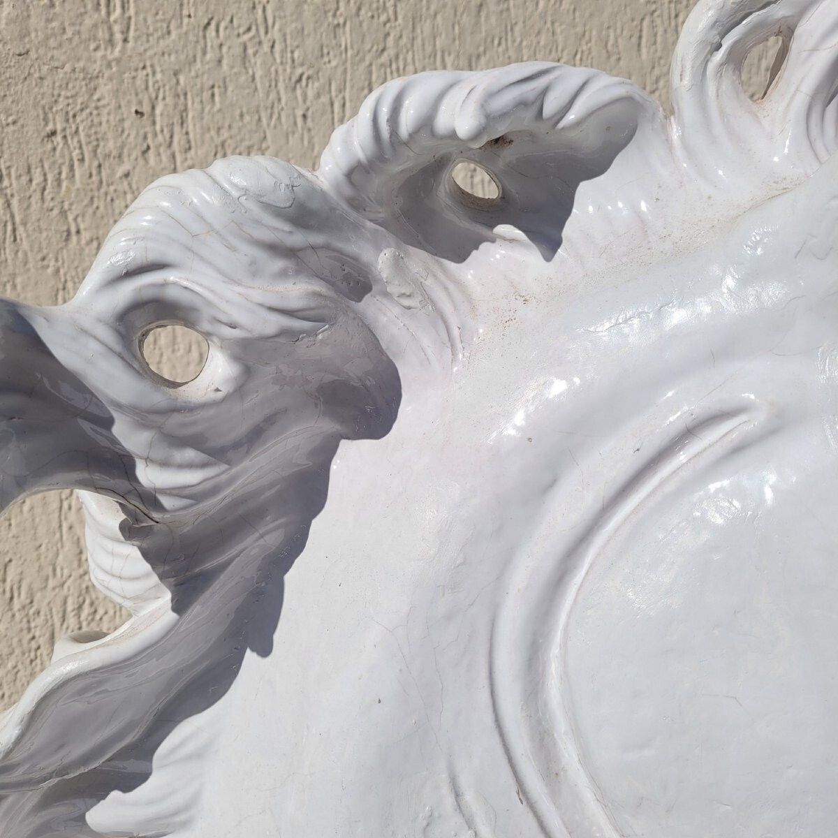 2400.0 Ceramic Horse Heads, H70cm, Italy, 20th Century photo