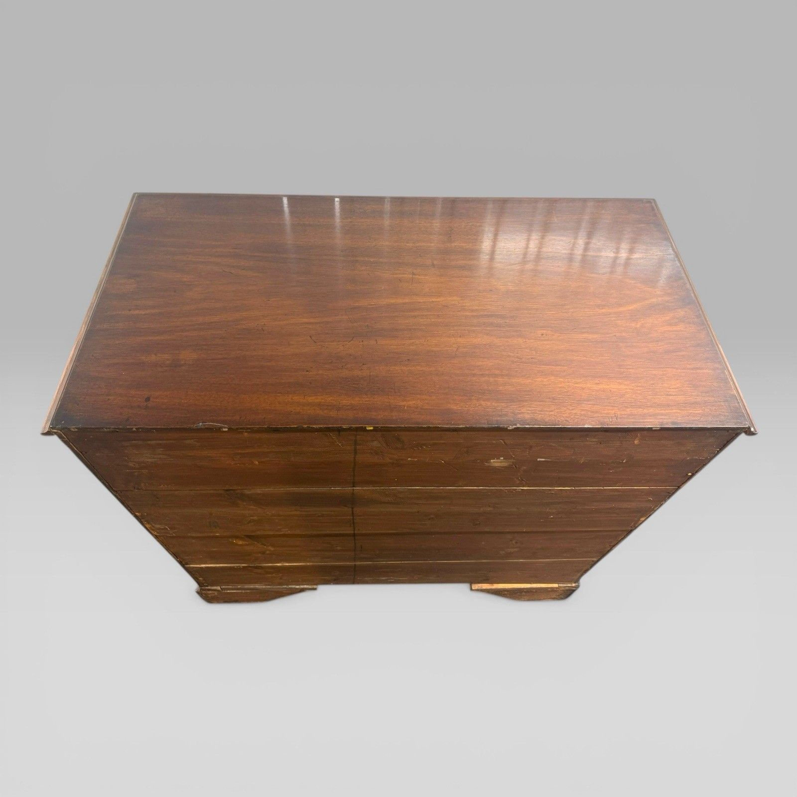 Antique Large Georgian George III Mahogany Chest Of Drawers C1760 Bracket Feet photo 995.0