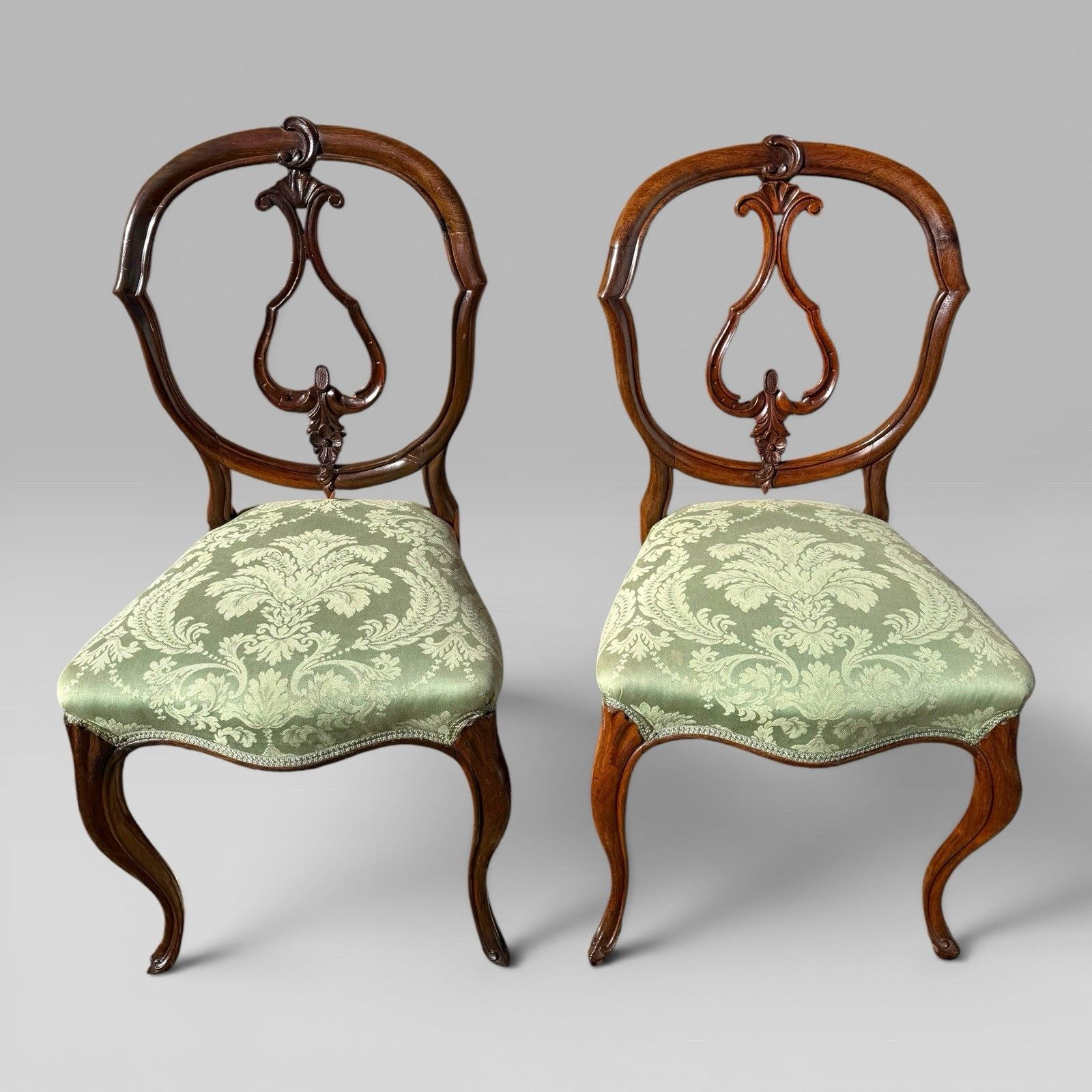 Antique Victorian Mahogany Balloon Back Dining Chairs, Set Of 6 photo buy