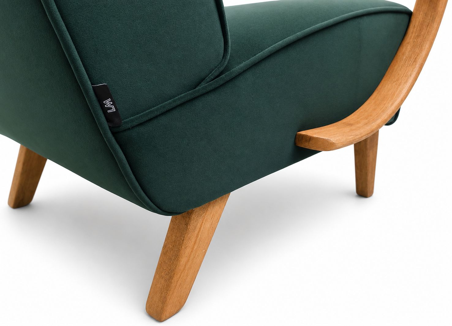 1930 Jindrich Halabala Bentwood Armchair In Emerald Green Velvet photo Furniture