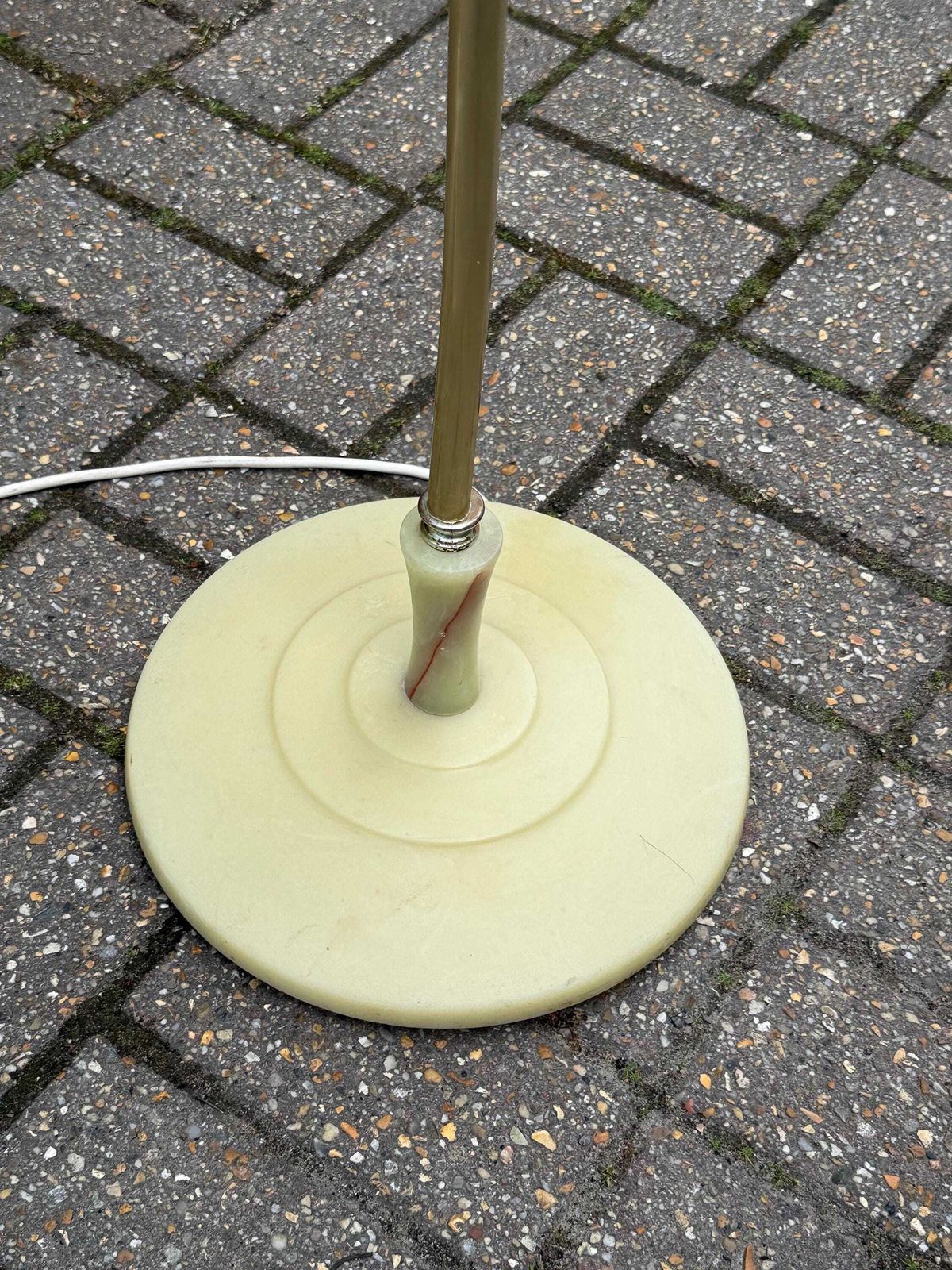 photo furniture Vintage Faux Onyx Standard Lamp Mid Century Retro Floor Light 1970s Working And Tested