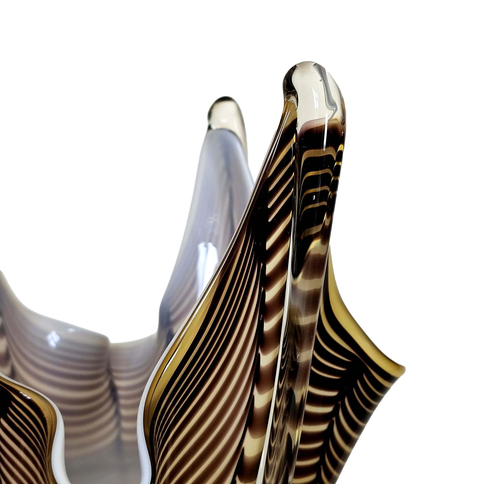 photo furniture Vintage Fazzoletto Vase   1970s Murano Glass Handkerchief 31.5cm Splash Vase