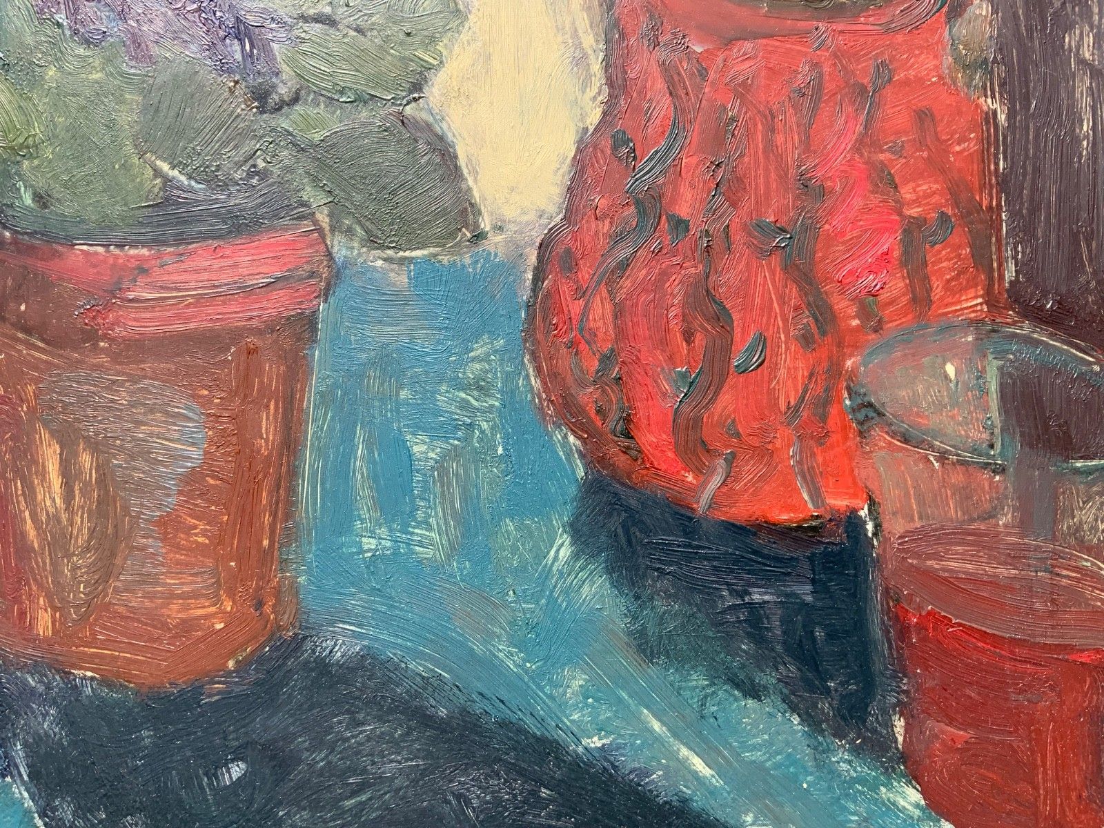 Vantage Oil Painting Still Life By Svan Grandin (1906  1982),Large, Signed photo buy