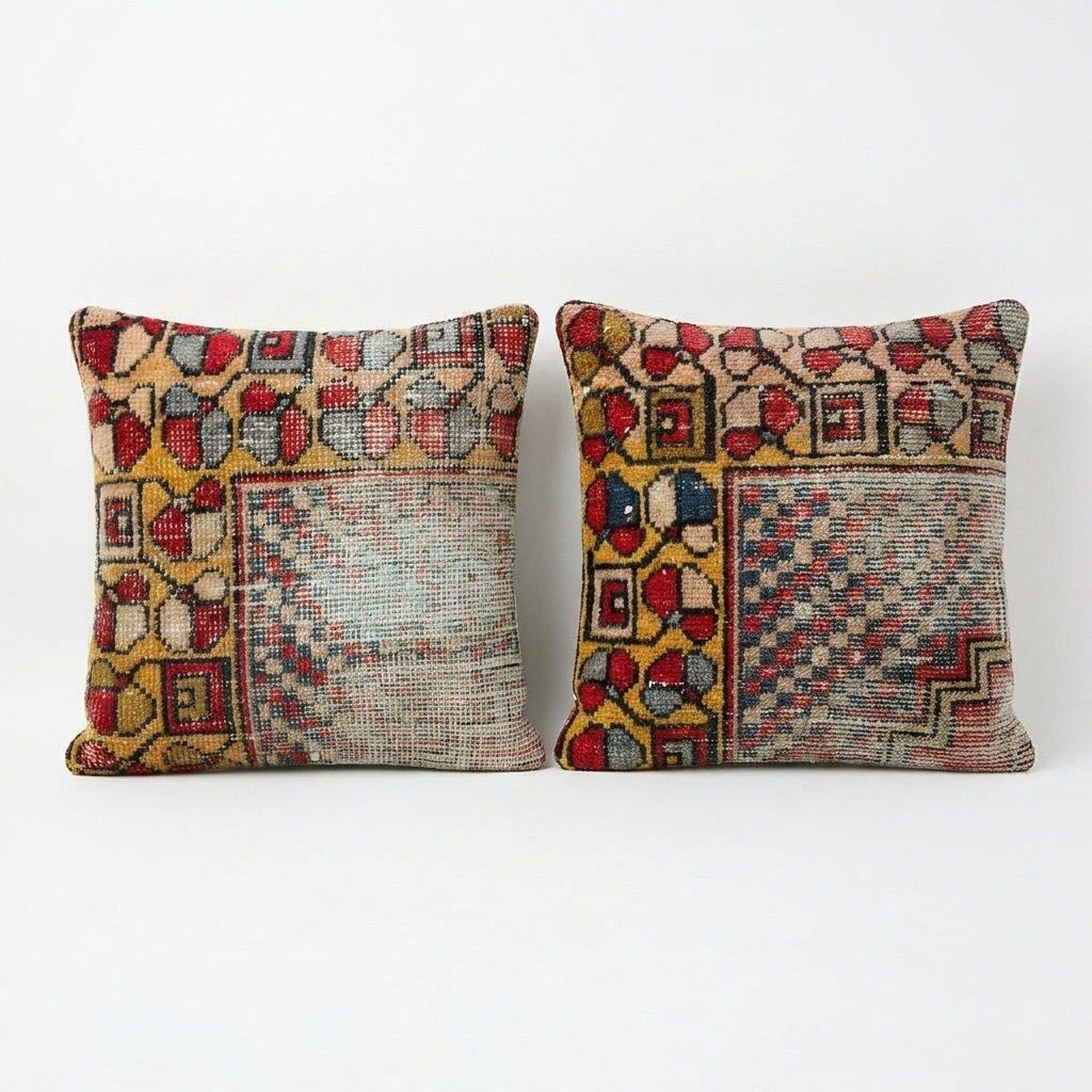 Modern Rug Pillow Cover 43 X 45 Cm   Set Of Two