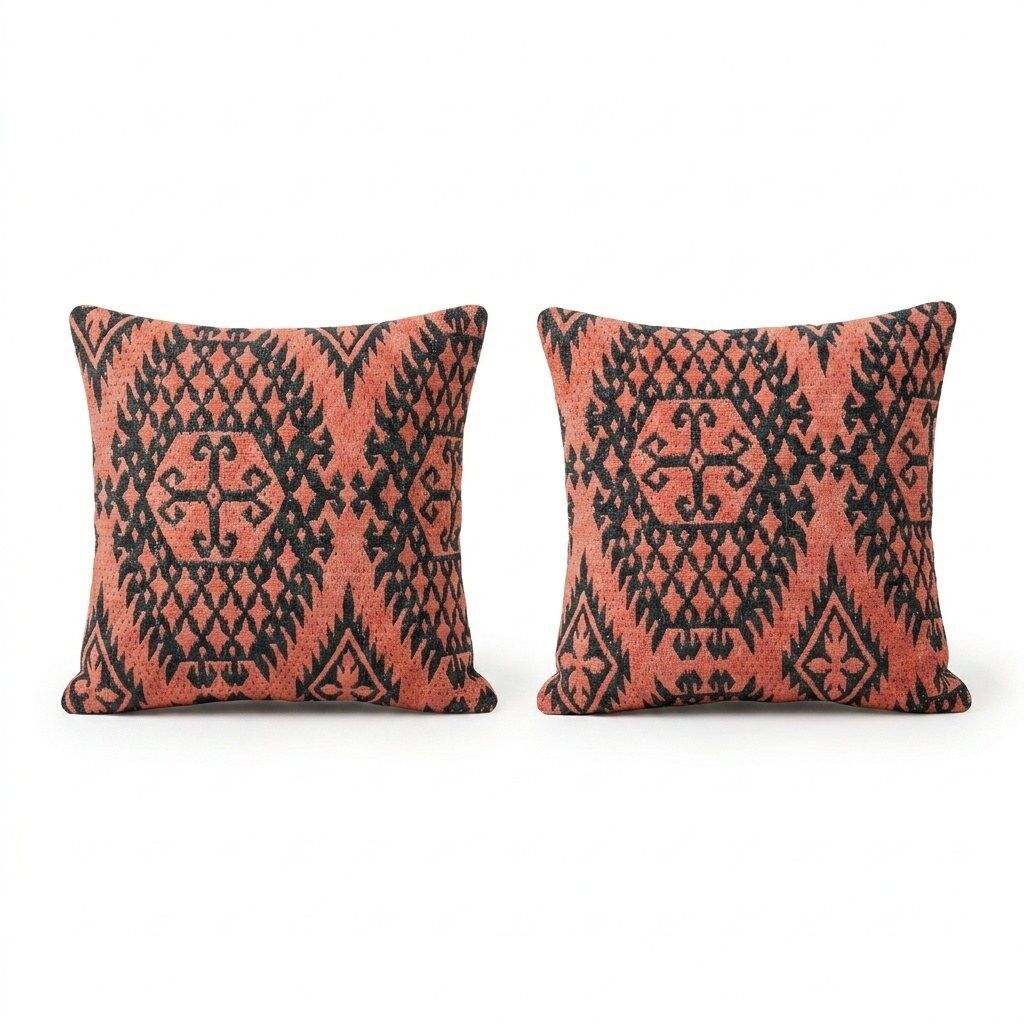 Modern Kilim Pillow Cover 40 X 40 Cm   Set Of Two