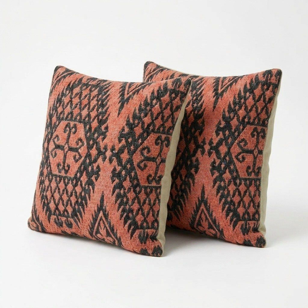 Modern Kilim Kussenhoes 40 x 40 cm, set van twee photo furniture