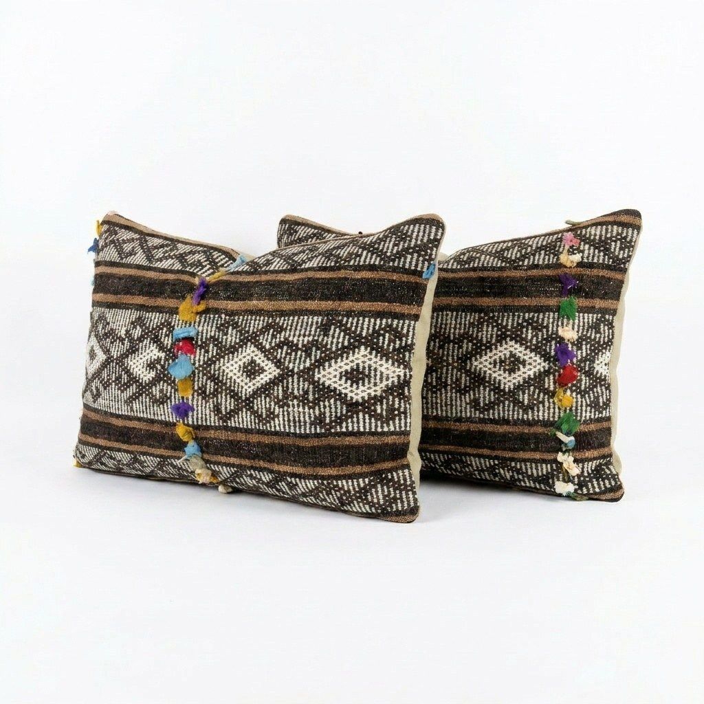 Housse de coussin lombaire kilim anatolien 40 x 60 cm, lot de deux photo furniture