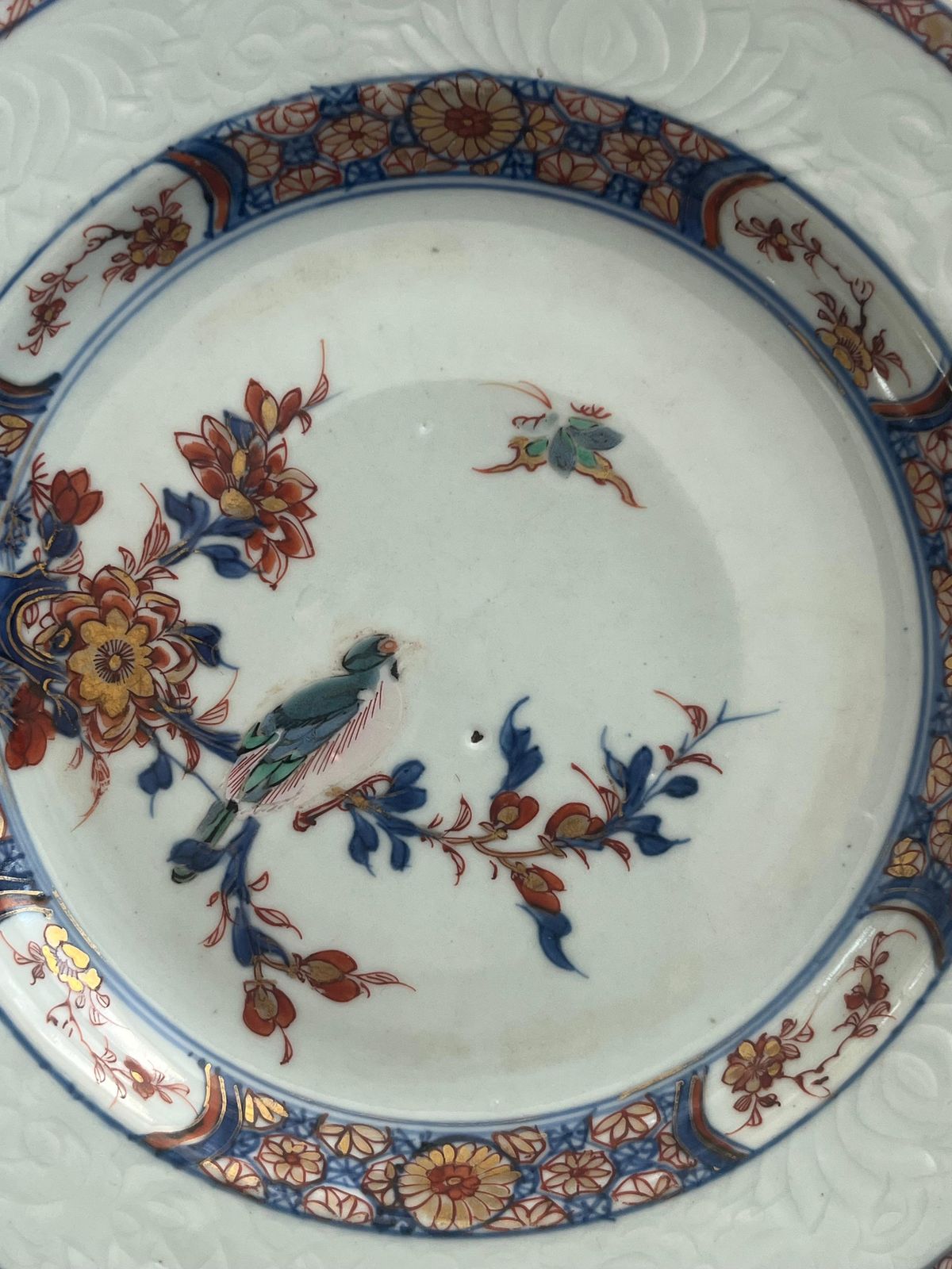 Chinese Kangxi Famille Verte Plate With Magpie & Butterfly, Circa 1695 photo furniture