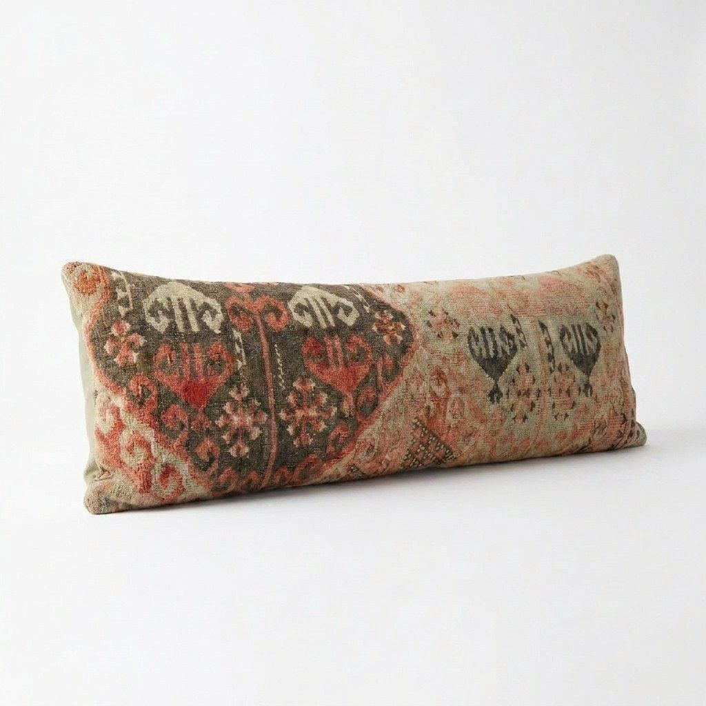 Turkish Wool Kilim Bedding Pillow Cover 35 X 122 Cm photo furniture