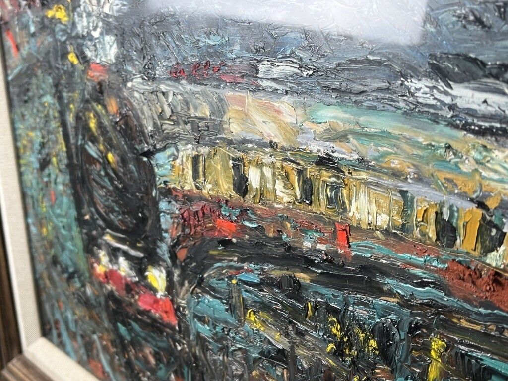 Barrington Tabb Rwa (1934 2022) Oil Painting Bristol Temple Meads photo Art