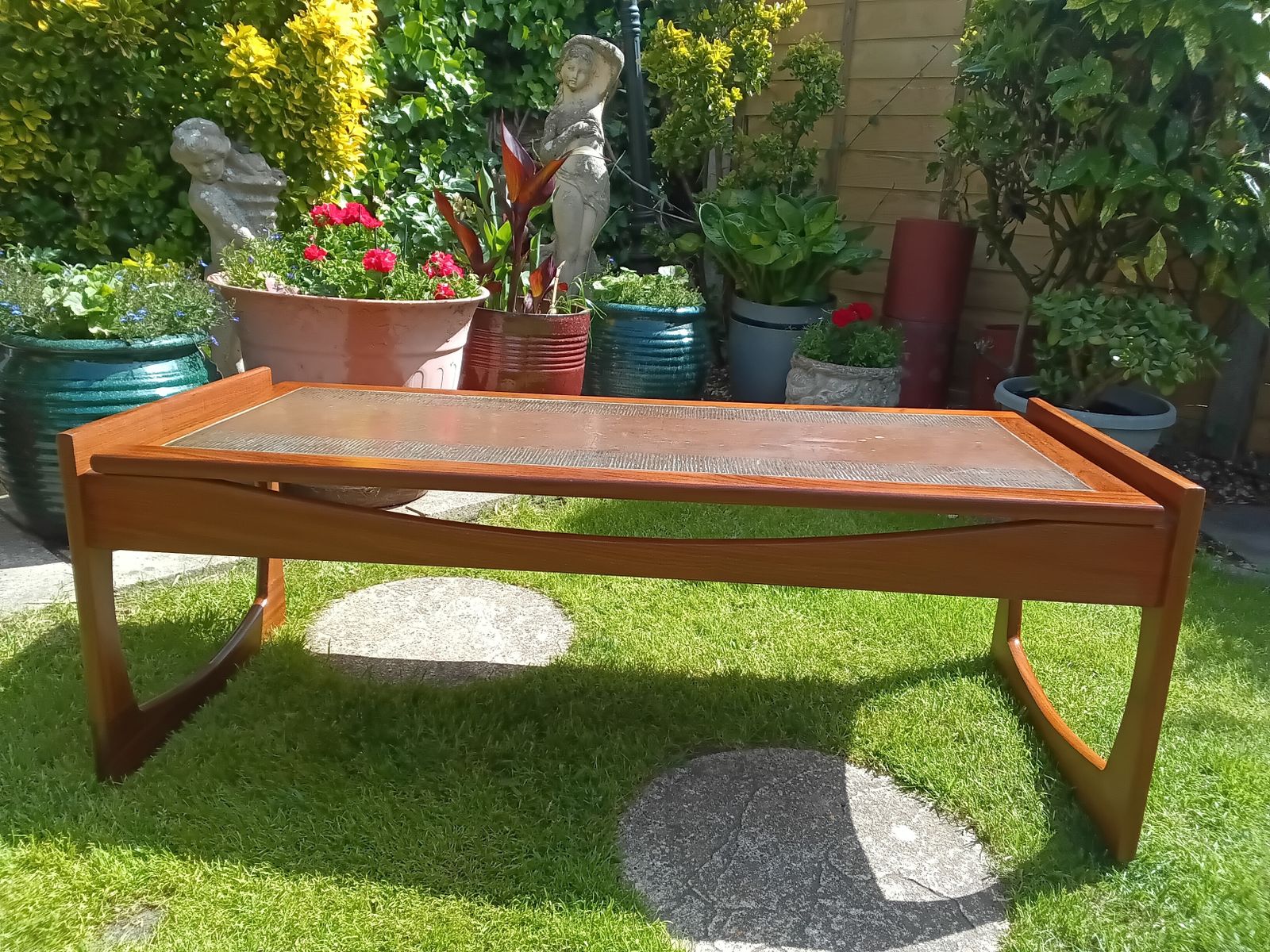 Vintage Teak Coffee Table In The Style Of Vad Trevare.