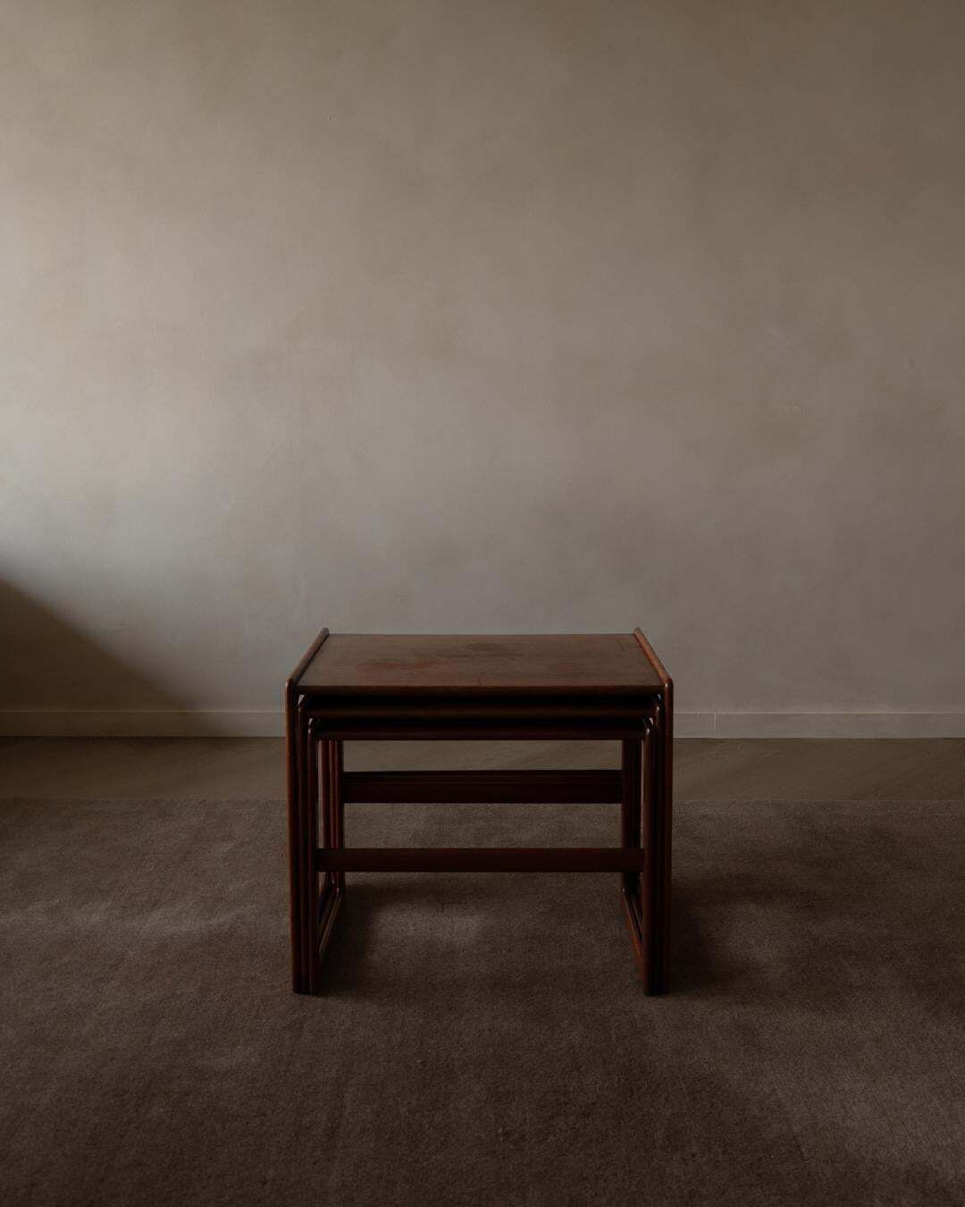Danish Teak Nesting Tables By Arne Hovmand Olsen For Mogens Kold, 1960s photo furniture
