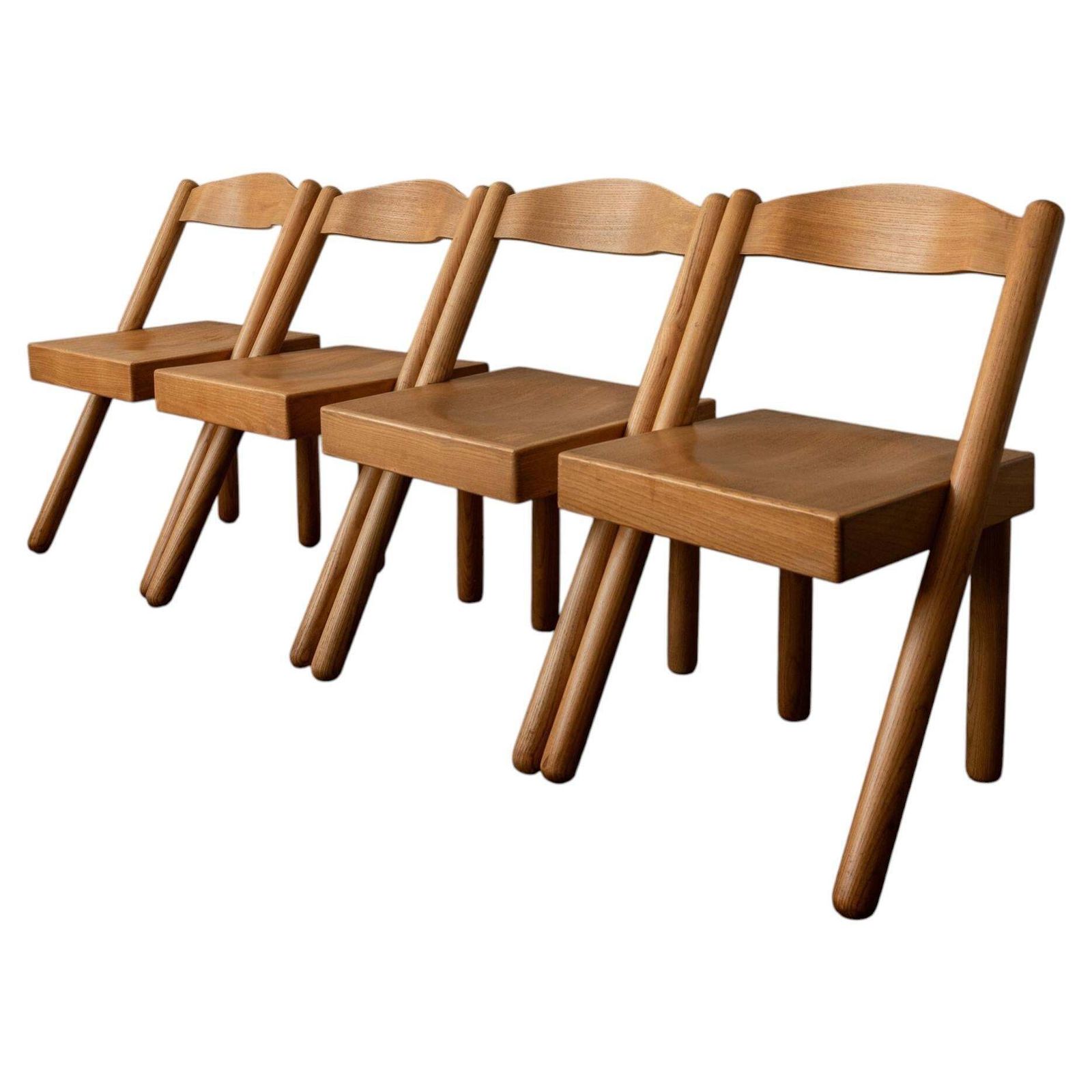 Vintage Italian Iva Dining Chairs By Pamio And Toso For Stilwood 1970s Set Of 4