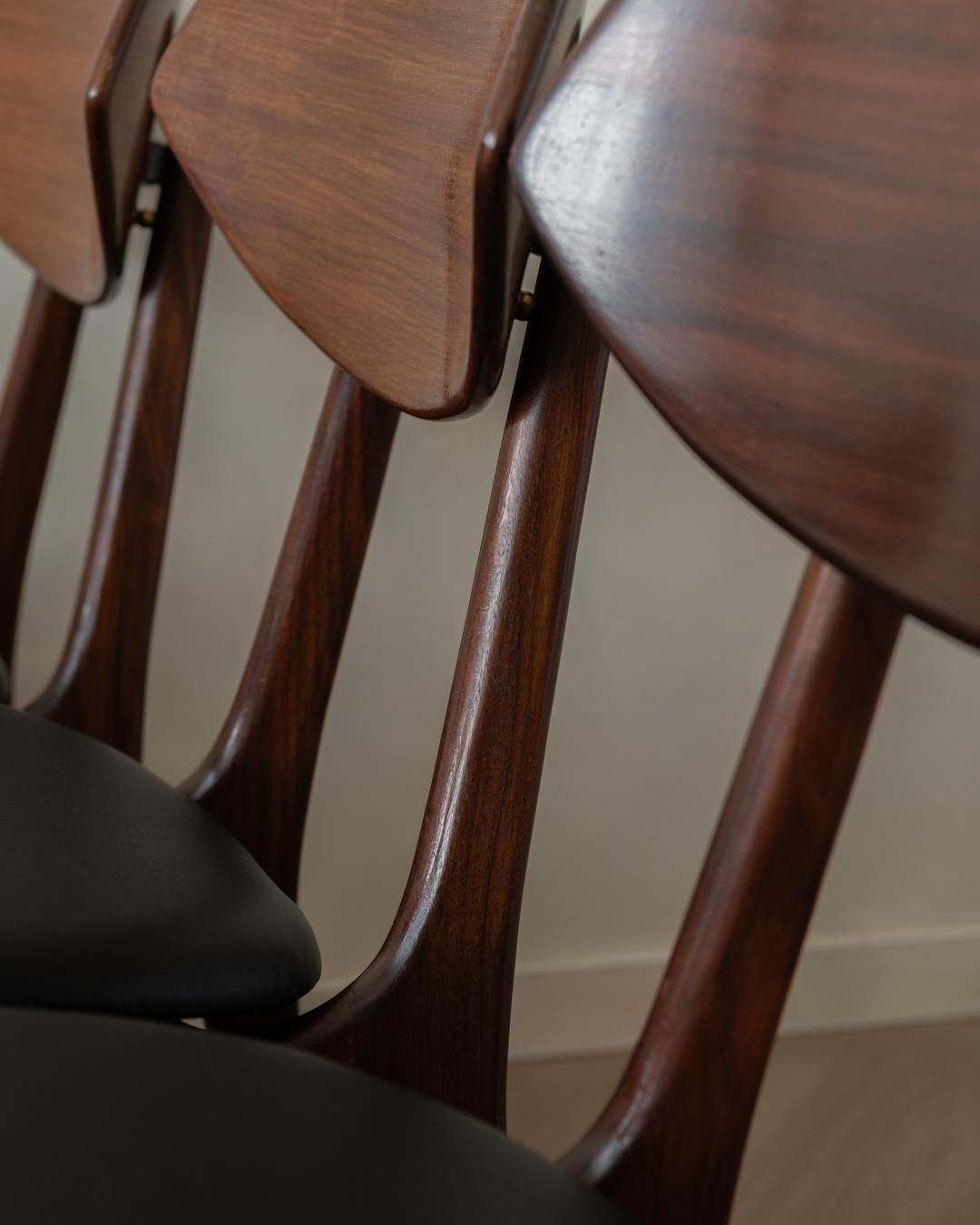 photo for sale Dutch Mid Century Dining Chairs By Louis Van Teeffelen For Awa, 1960s, Set Of 6