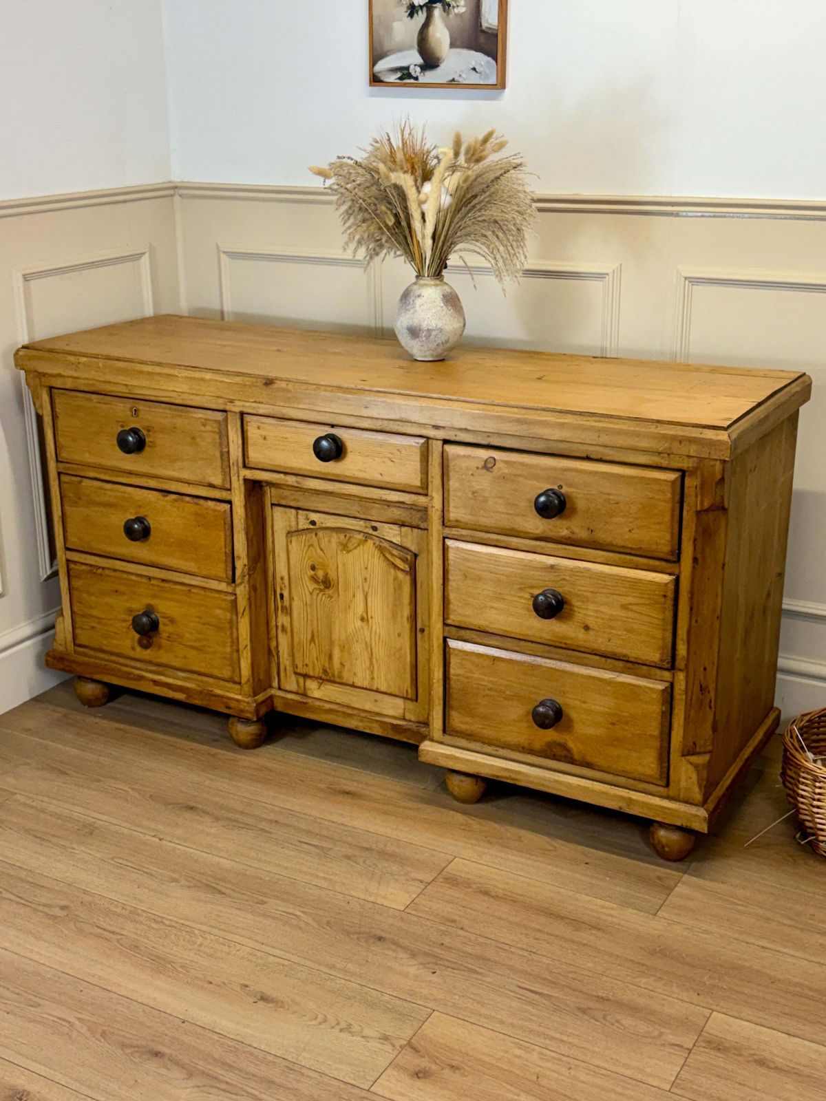 Antique Farmhouse Pine Sideboard photo vinterior
