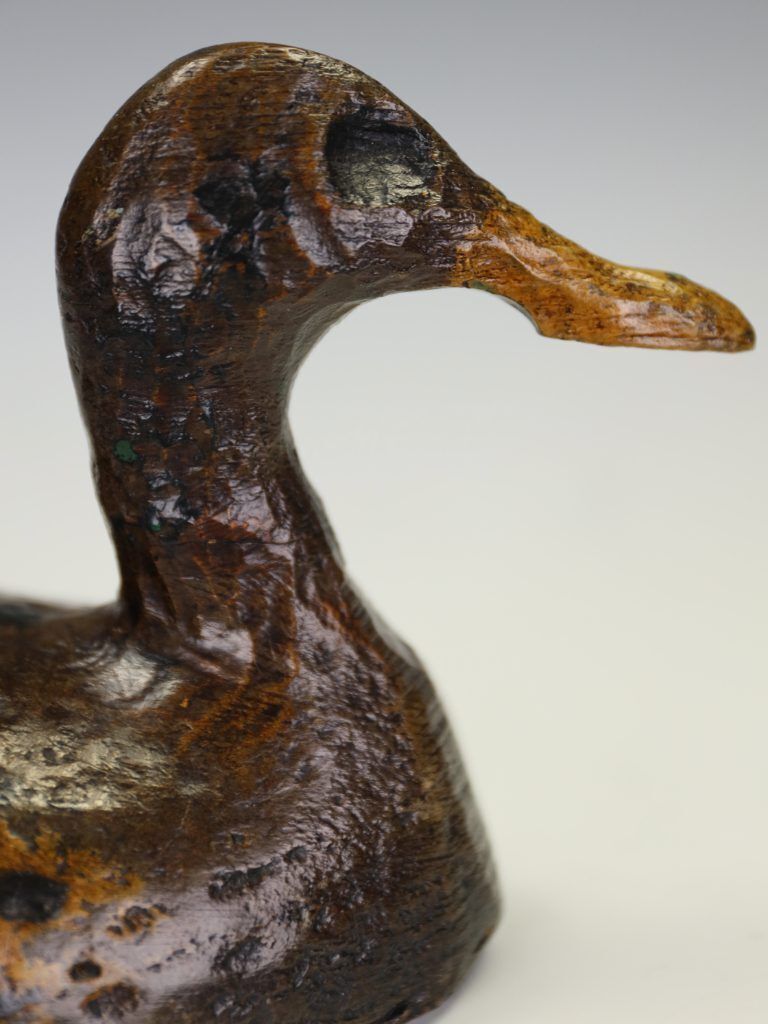 photo furniture Antique 19th Century French Folk Art Carved Wooden Duck