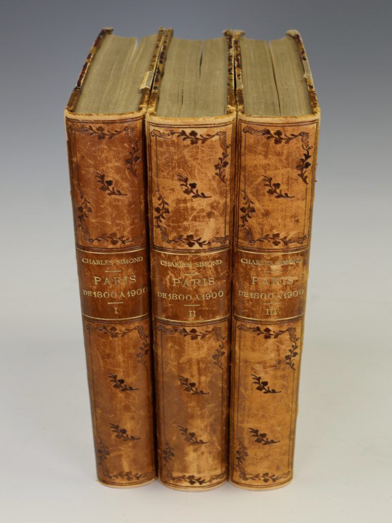 Antique 19th Century First Edition Set 'Paris De 1800 à 1900' By Charles Simond photo for sale