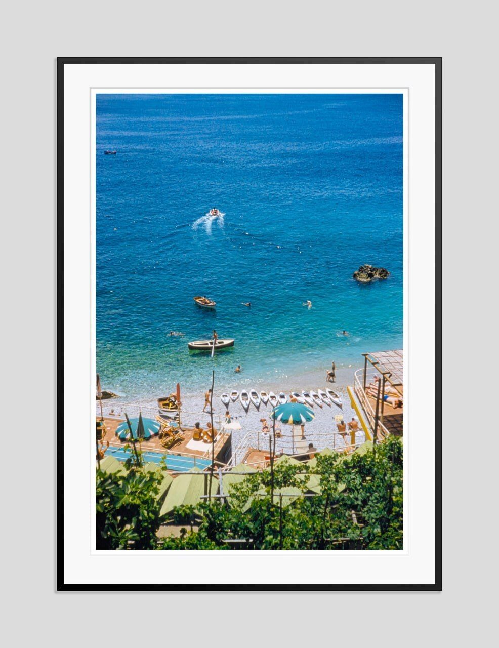 Toni Frissell 'Capri Club' Archival Pigment Print Framed In Black photo furniture