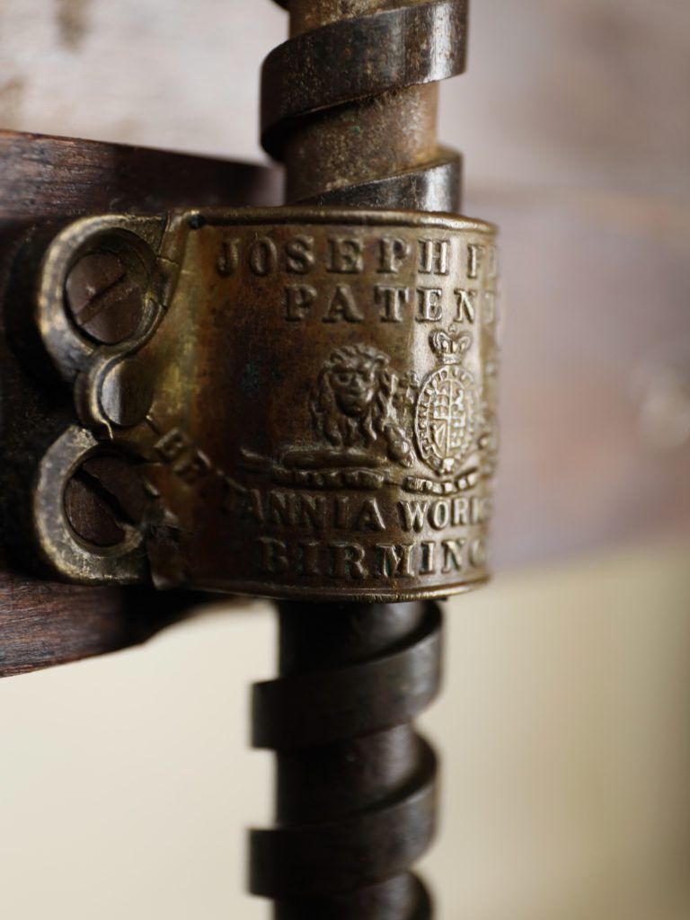 Victorian Mahogany Studio Easel By Joseph Fitter Of Birmingham photo for sale