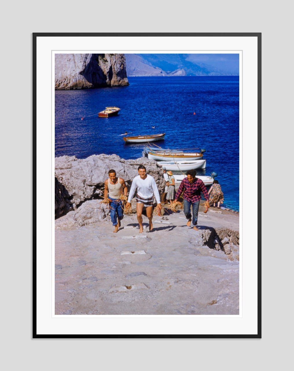 Toni Frissell 'Lobster And Crab Catch' Archival Pigment Print Framed In Black photo furniture