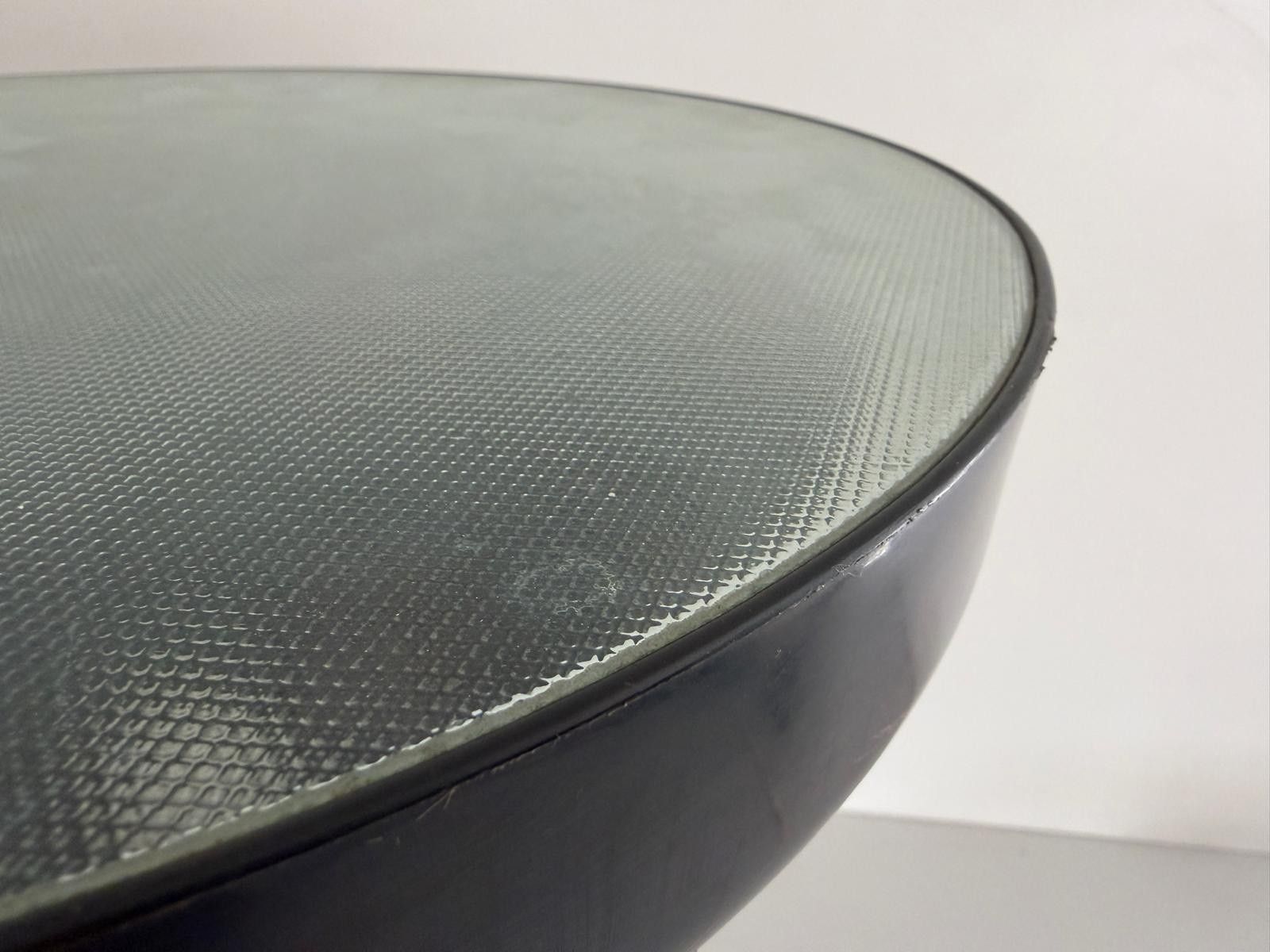 photo buy Space Age Black Plexi Body And Glass Cover Floor Lamp, 1970s, Italy