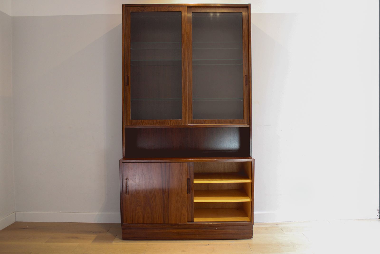A Vintage Mid Century Danish Rosewood Poul Hundevad Display Cabinets photo vinterior