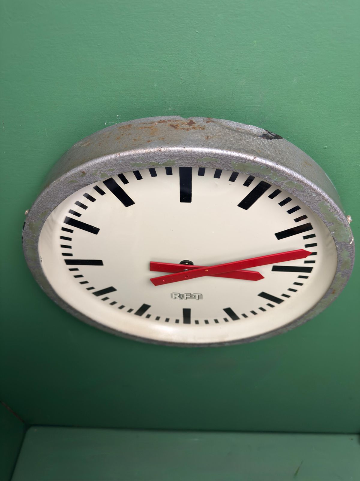 1970s East German Industrial Factory Clock By Rft photo 235.0