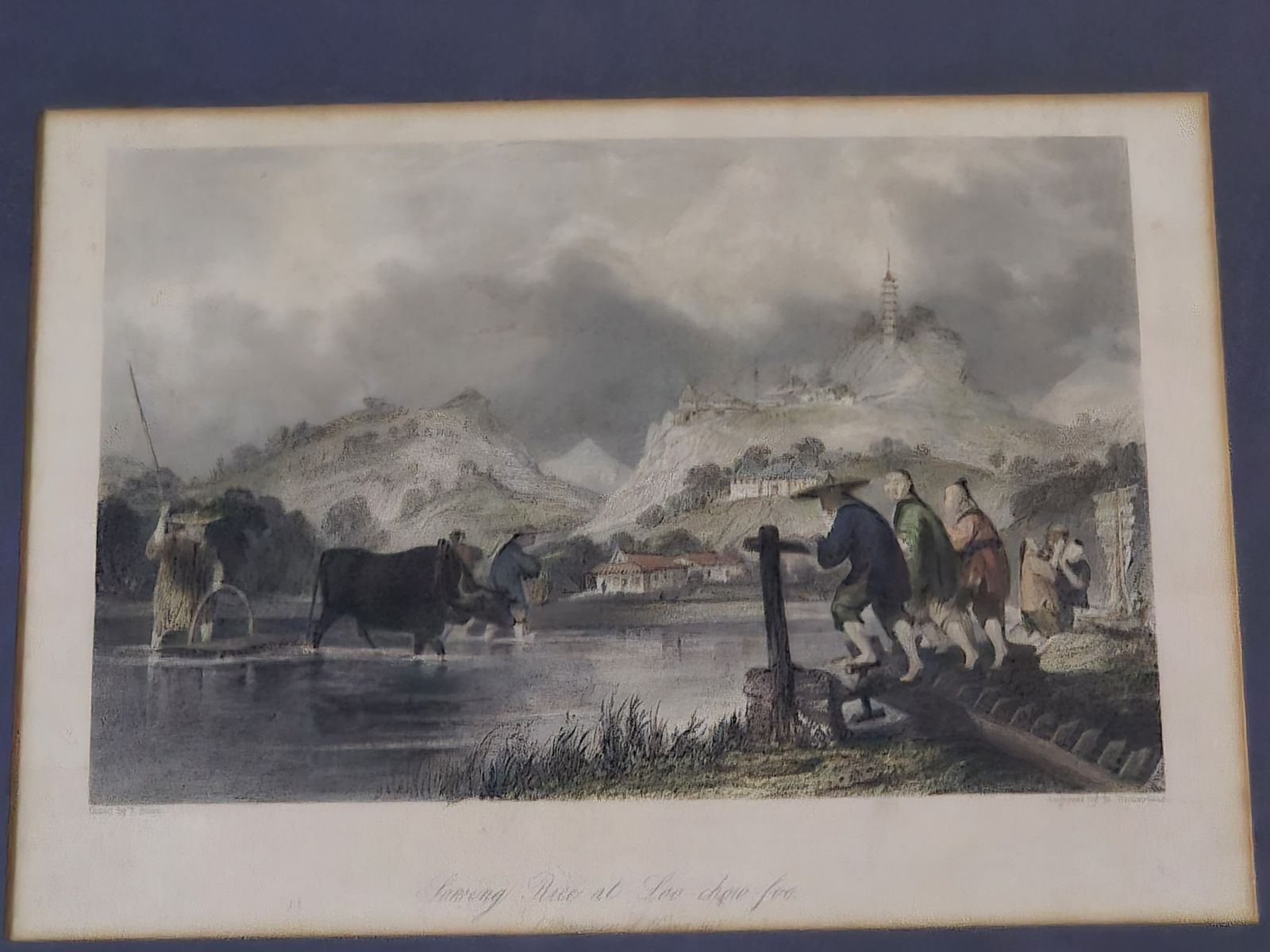 Framed Prints Of Chinese Landscape Scenes By Thomas Allom (Set Of 2) photo Art