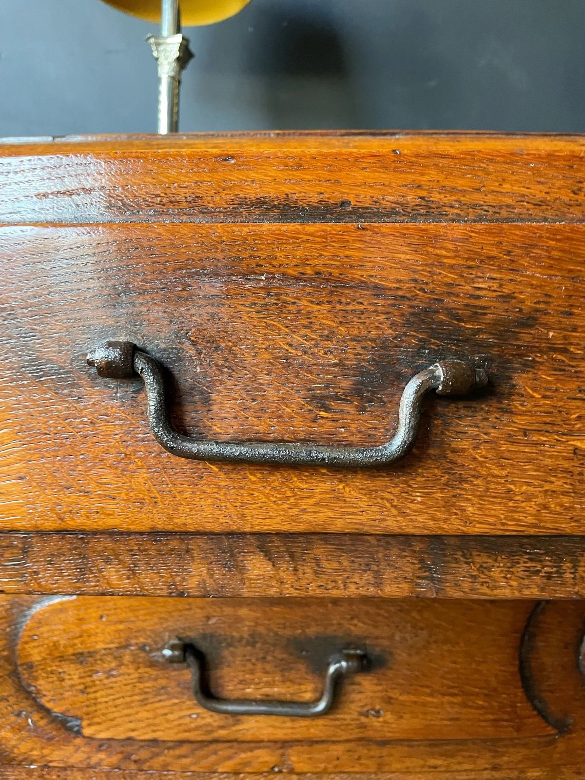 18th C Normandy Chest, 1700s photo vinterior