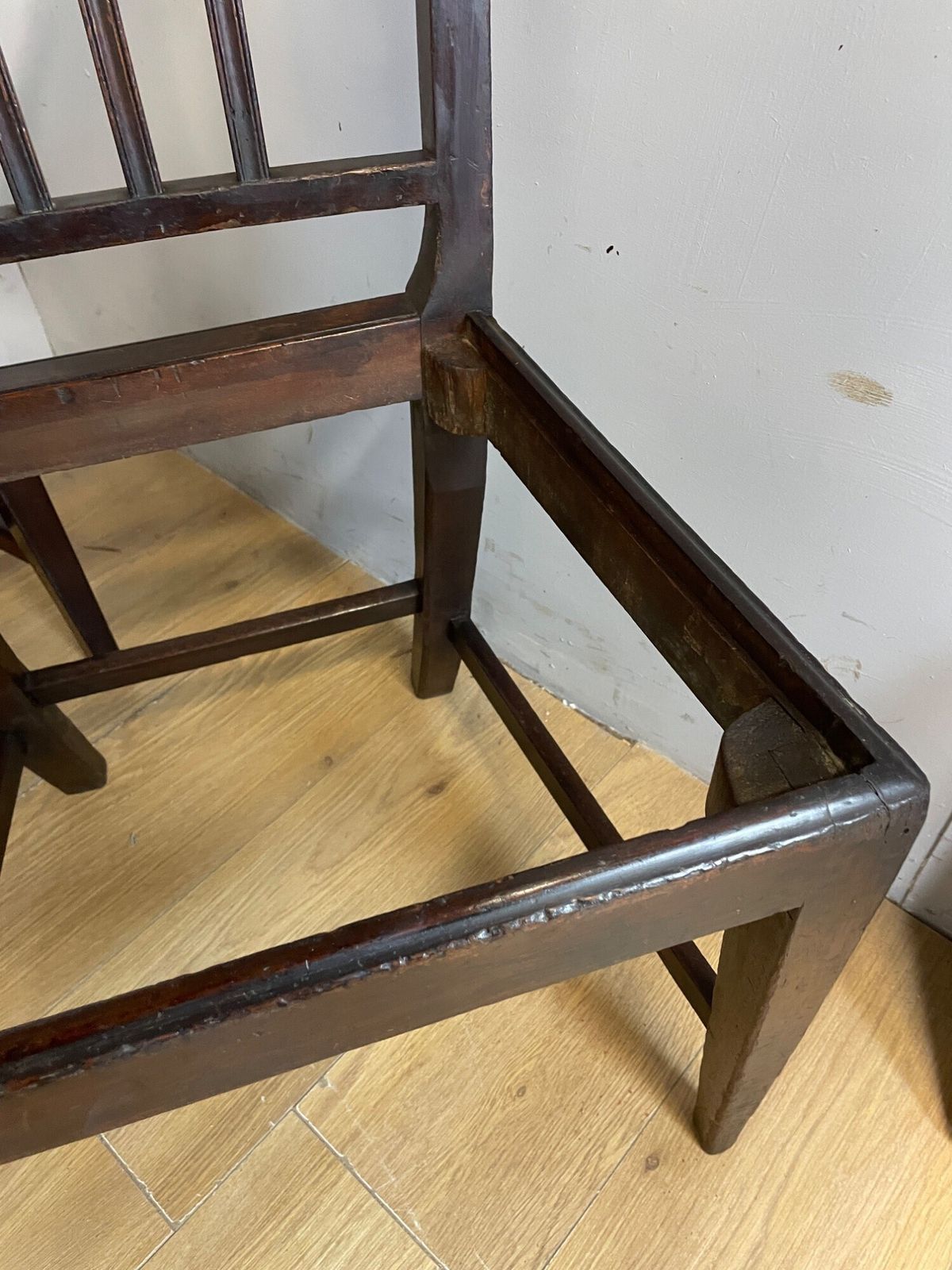 375.0 Set Of Six Late Georgian Mahogany Country Made Dining Chairs photo