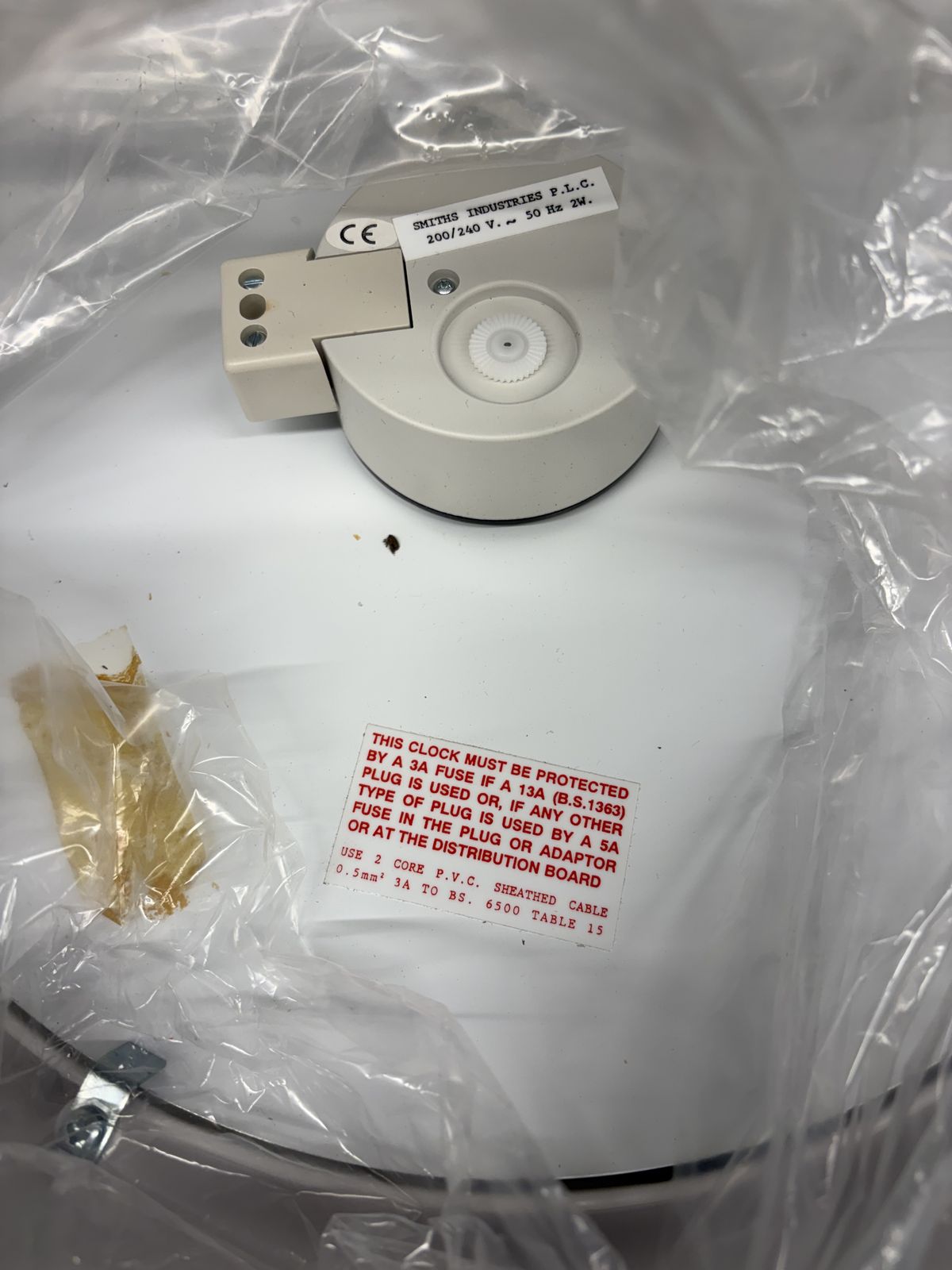 Smiths Delhi Wall Clock   Original Scetric   New   Wiring Untested photo for sale