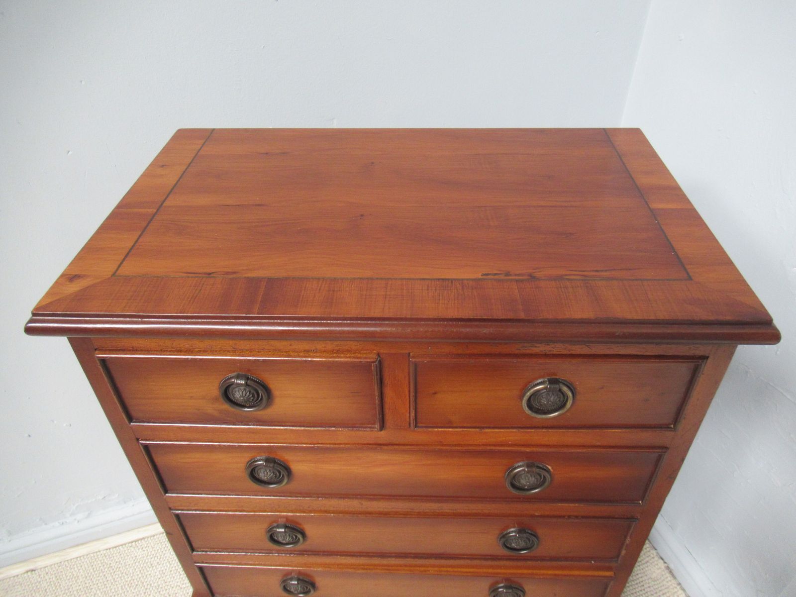 A   1970s   Yew Wood    Small Chest Of Drawers. photo buy