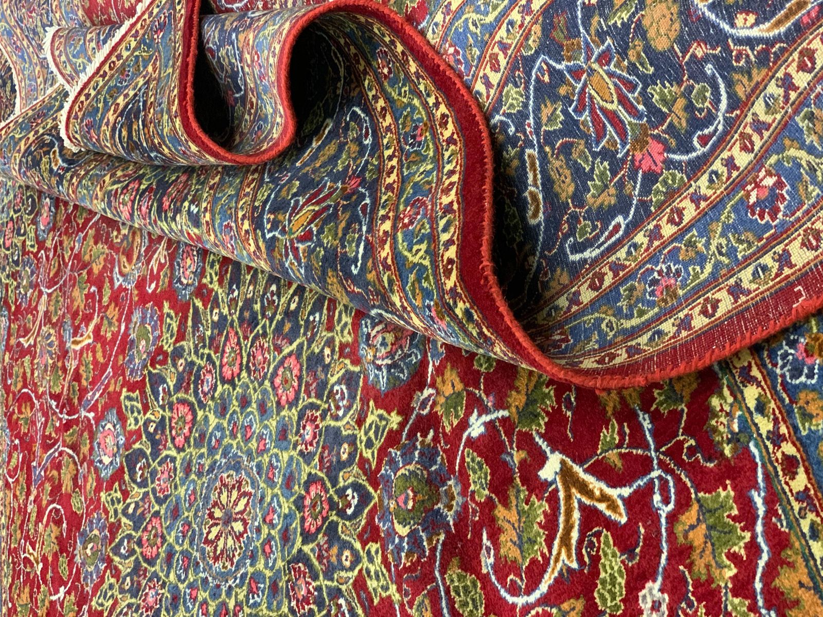 Traditional Handmade Vintage Red Wool Area Rug Large Oriental Carpet photo furniture