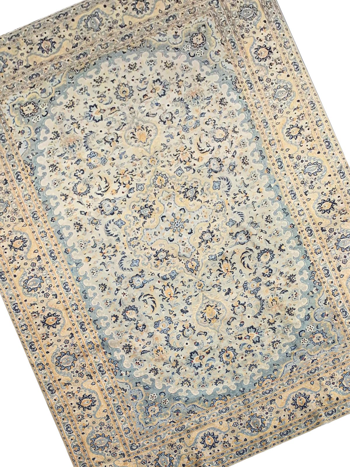 Tapis oriental beige, fait main, en laine, pour salon photo 6942.0