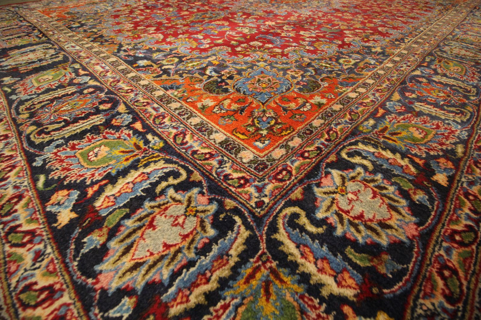 Large Carpet Red Medallion Rug Hanwoven Oriental Wool Living Room Rug photo furniture