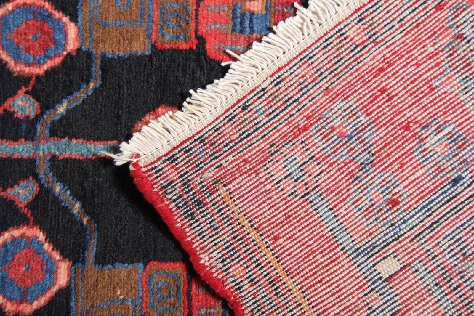 Oosters loperkleed, handgemaakt, tribaal geometrisch wollen vloerkleed photo 2450.0
