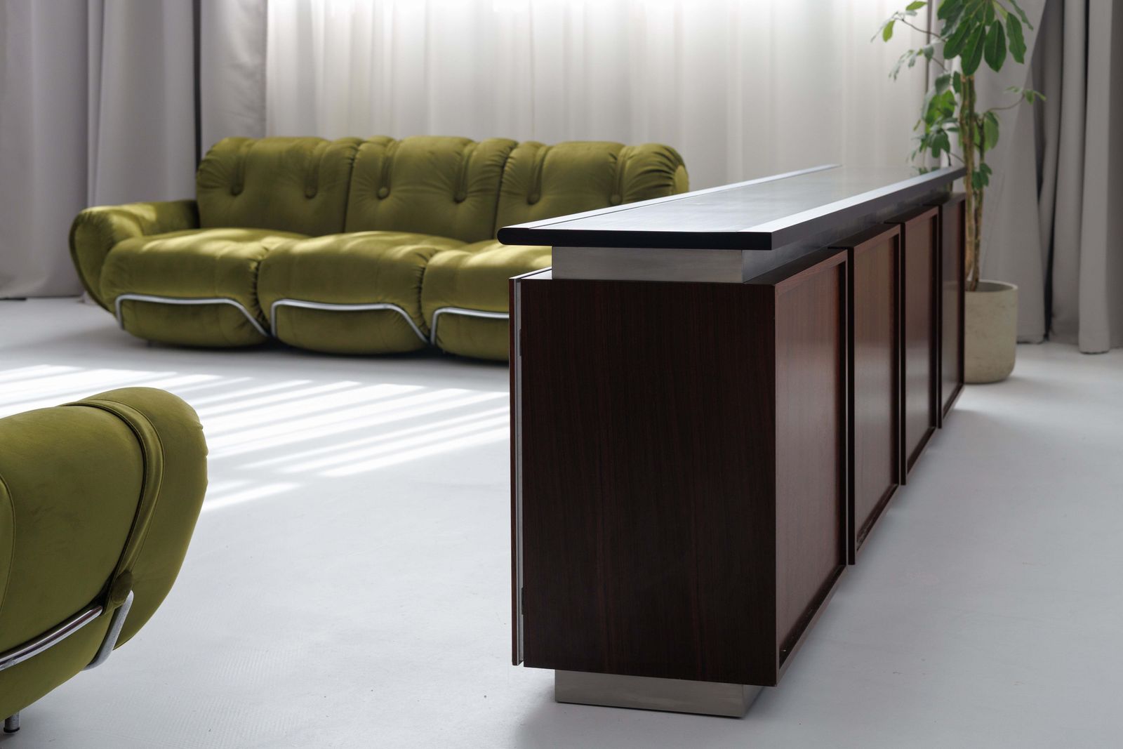 Restored Large Parioli Sideboard | Room Divider By Giotto Stoppino For Acerbis photo Furniture